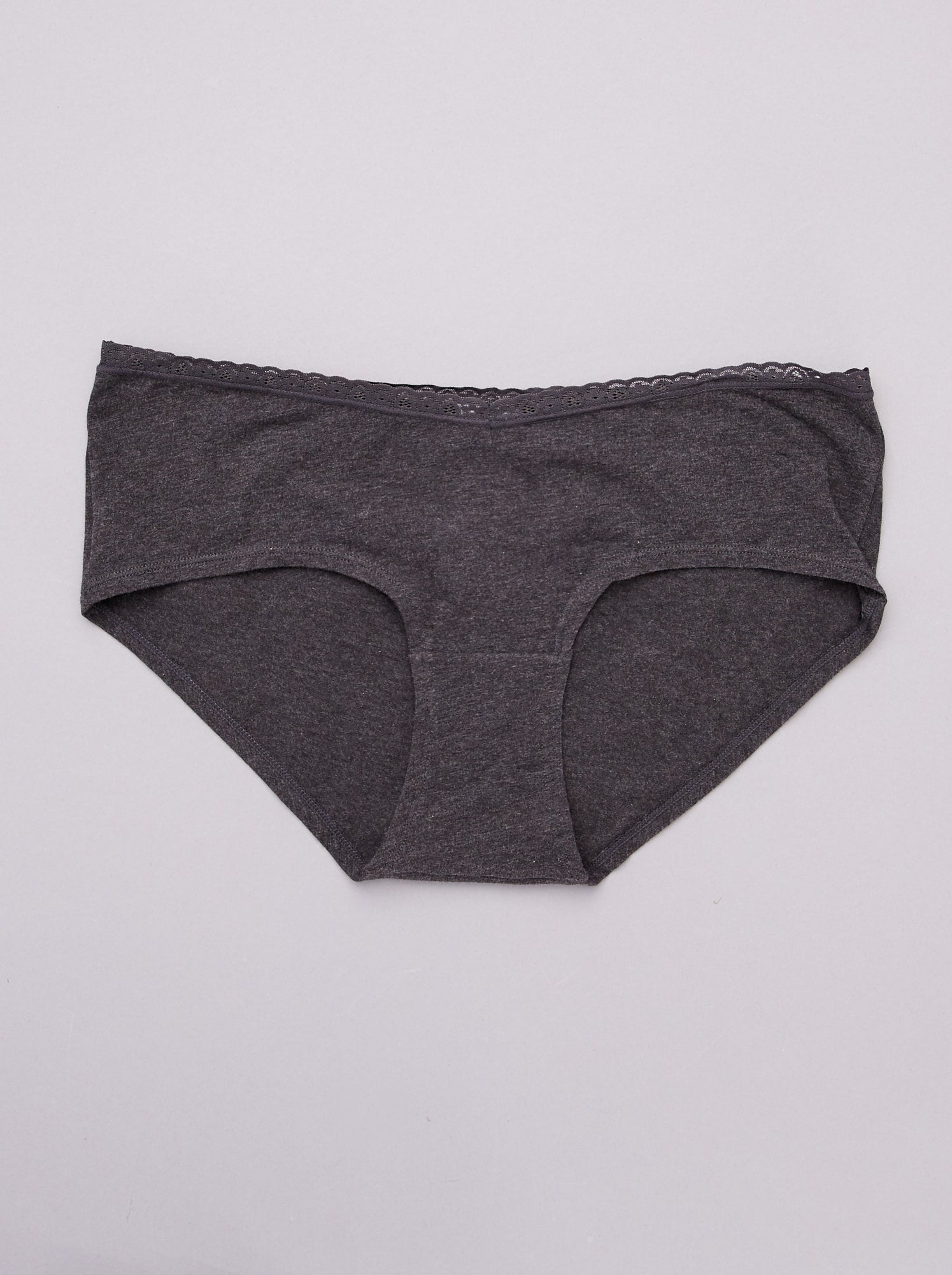Lot de 3 shorties maternité - noir/gris clair/gris foncé