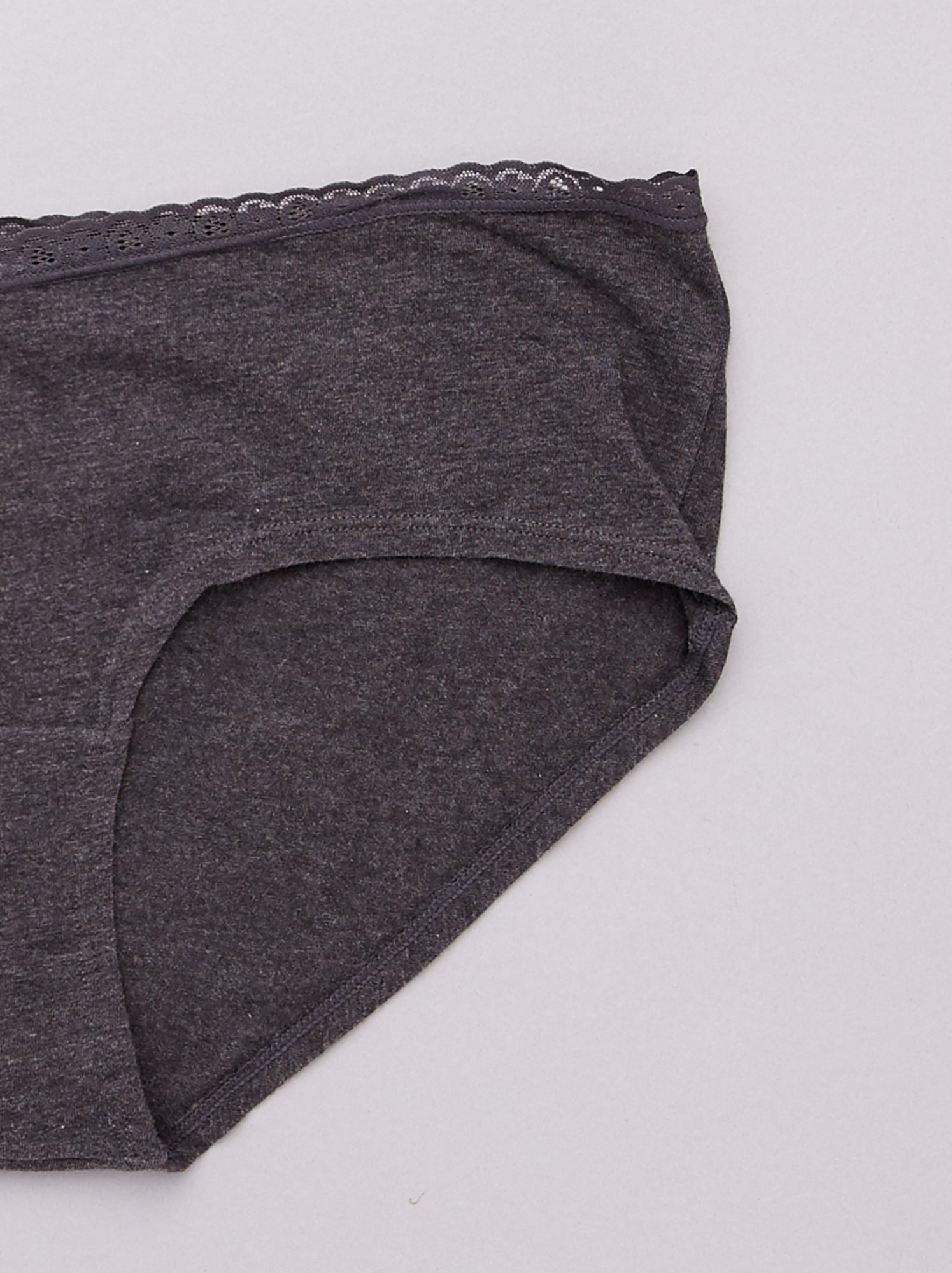 Lot de 3 shorties maternité - noir/gris clair/gris foncé