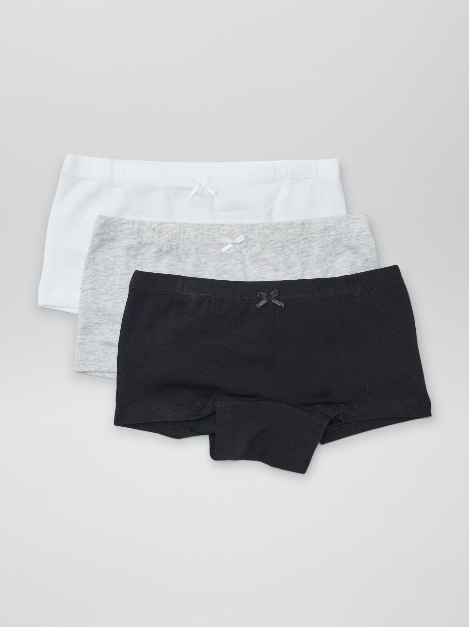 Lot de 3 shortys - Blanc/noir