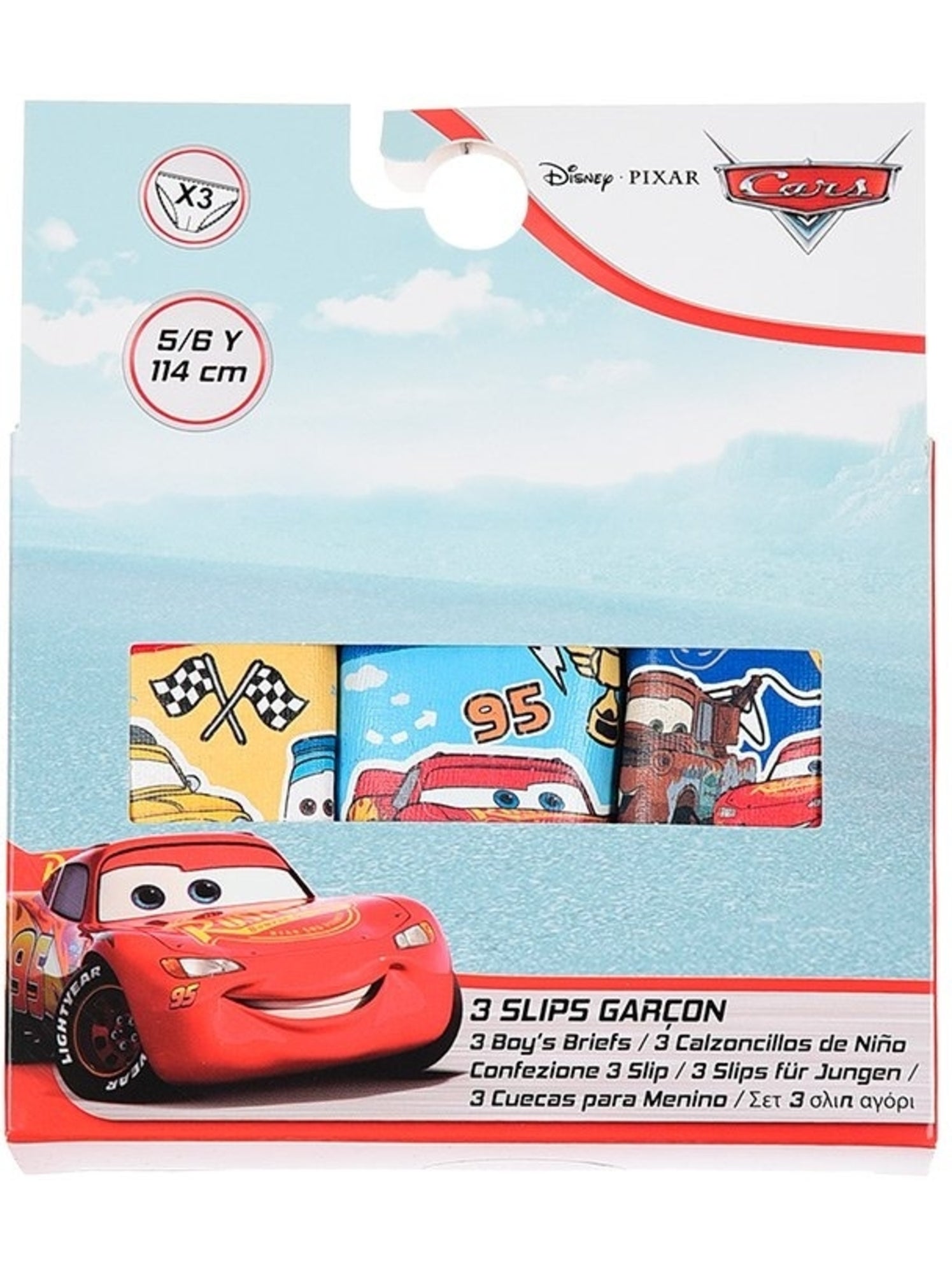 Lot de 3 slips cars| licence officielle - Multicolore