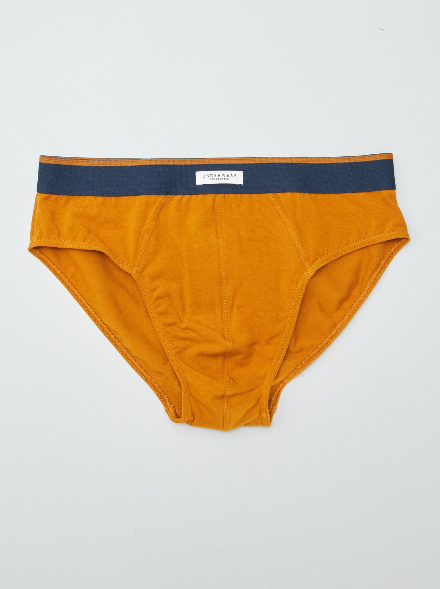 Lot de 3 slips imprimés - Marine/camel