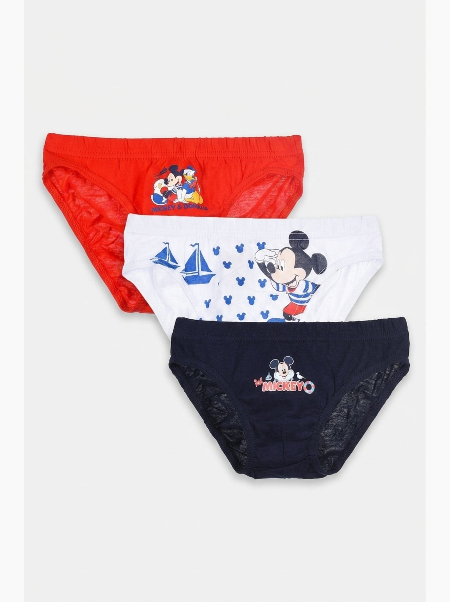 Lot de 3 slips mickey mouse| licence officielle - Multicolore