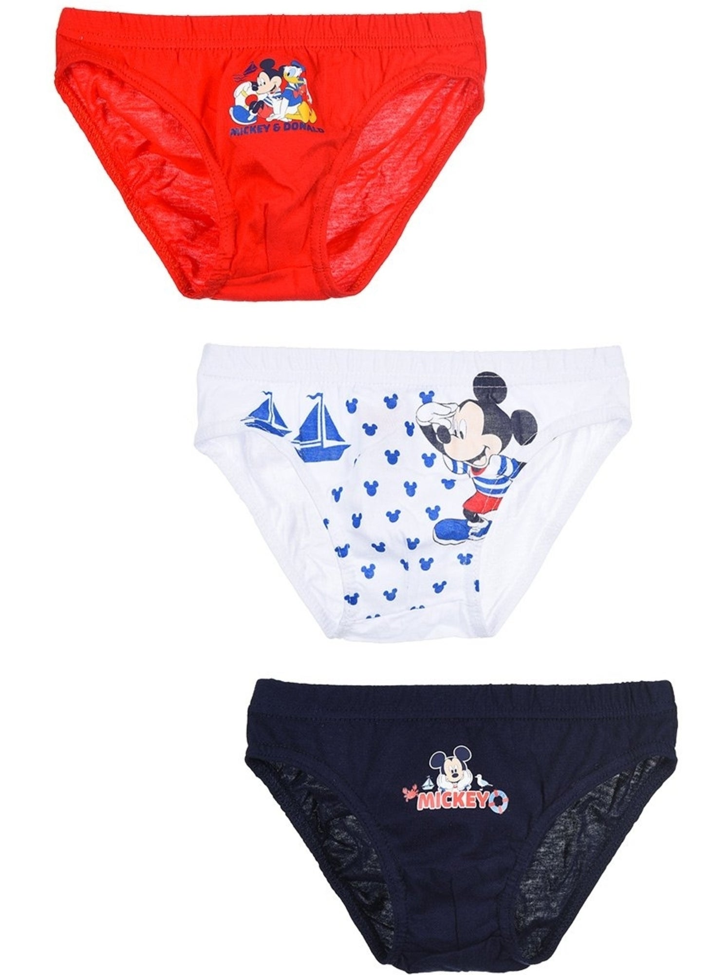 Lot de 3 slips mickey mouse| licence officielle - Multicolore