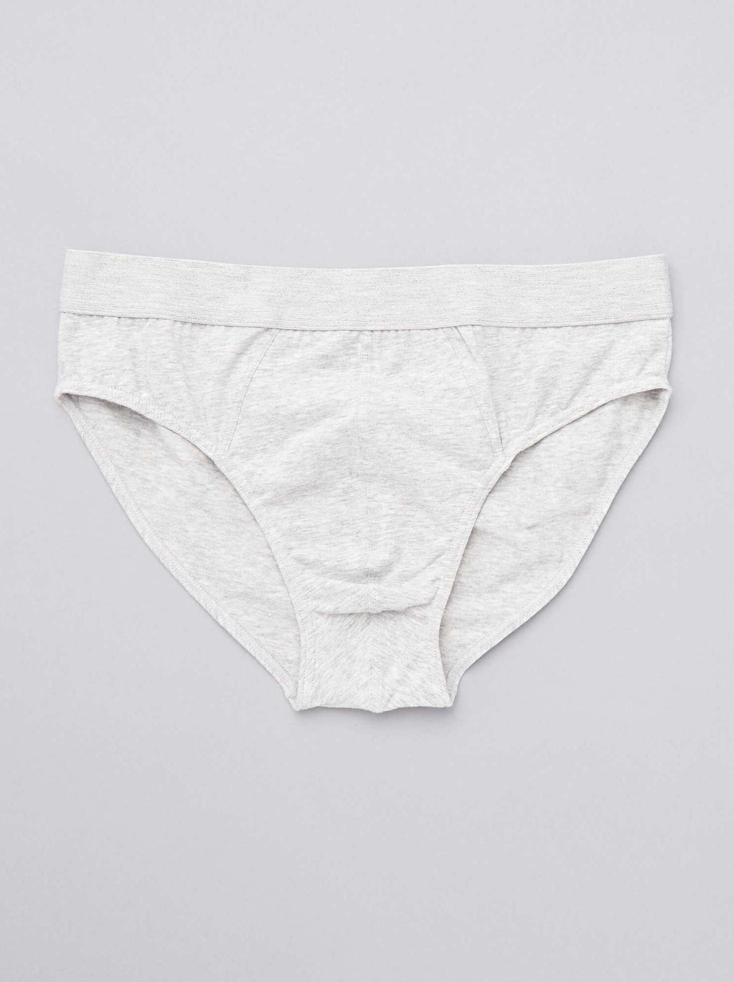 Lot de 3 slips unis - bleu gris rouge
