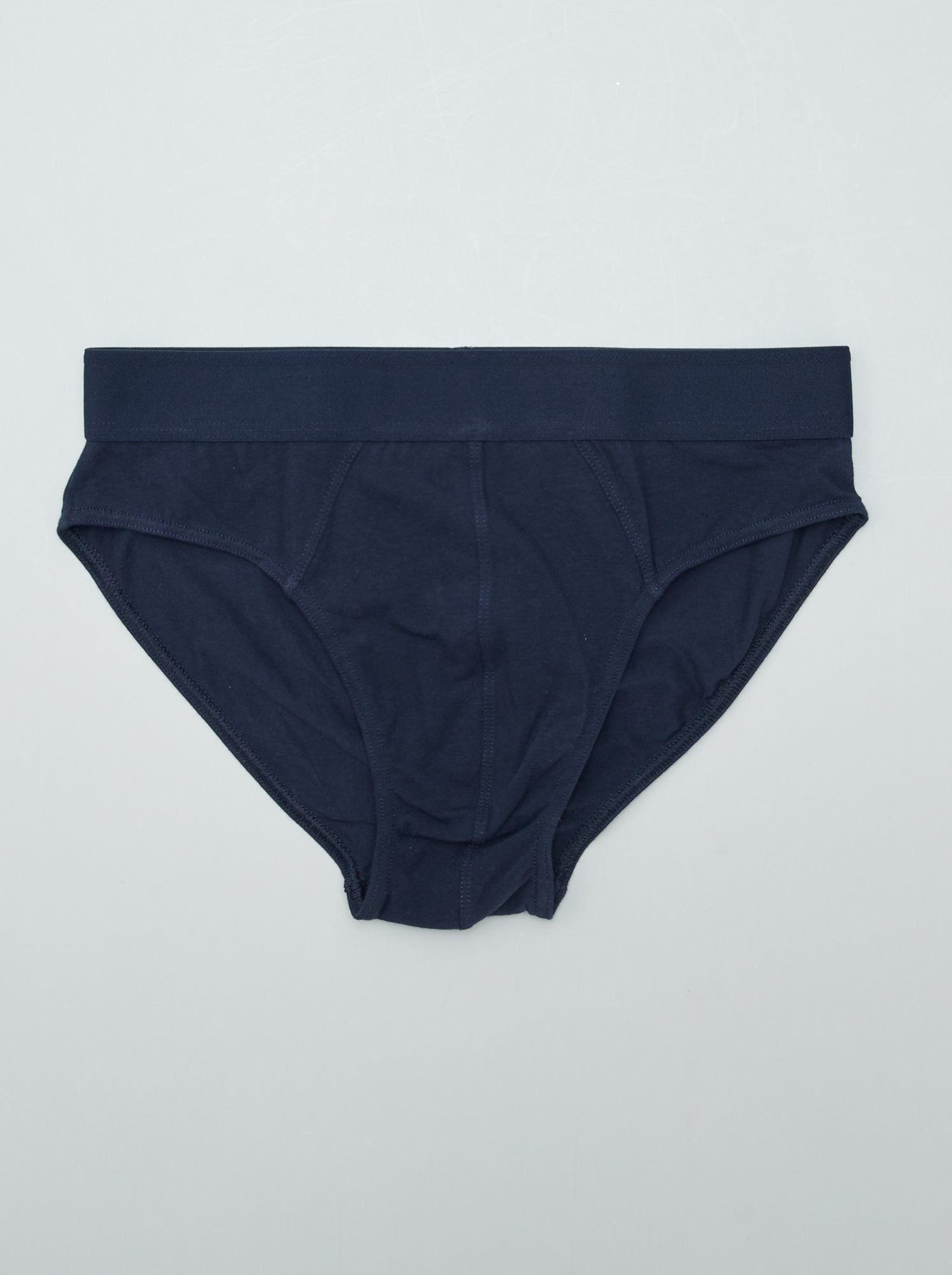 Lot de 3 slips unis - Bleu marine/ marron