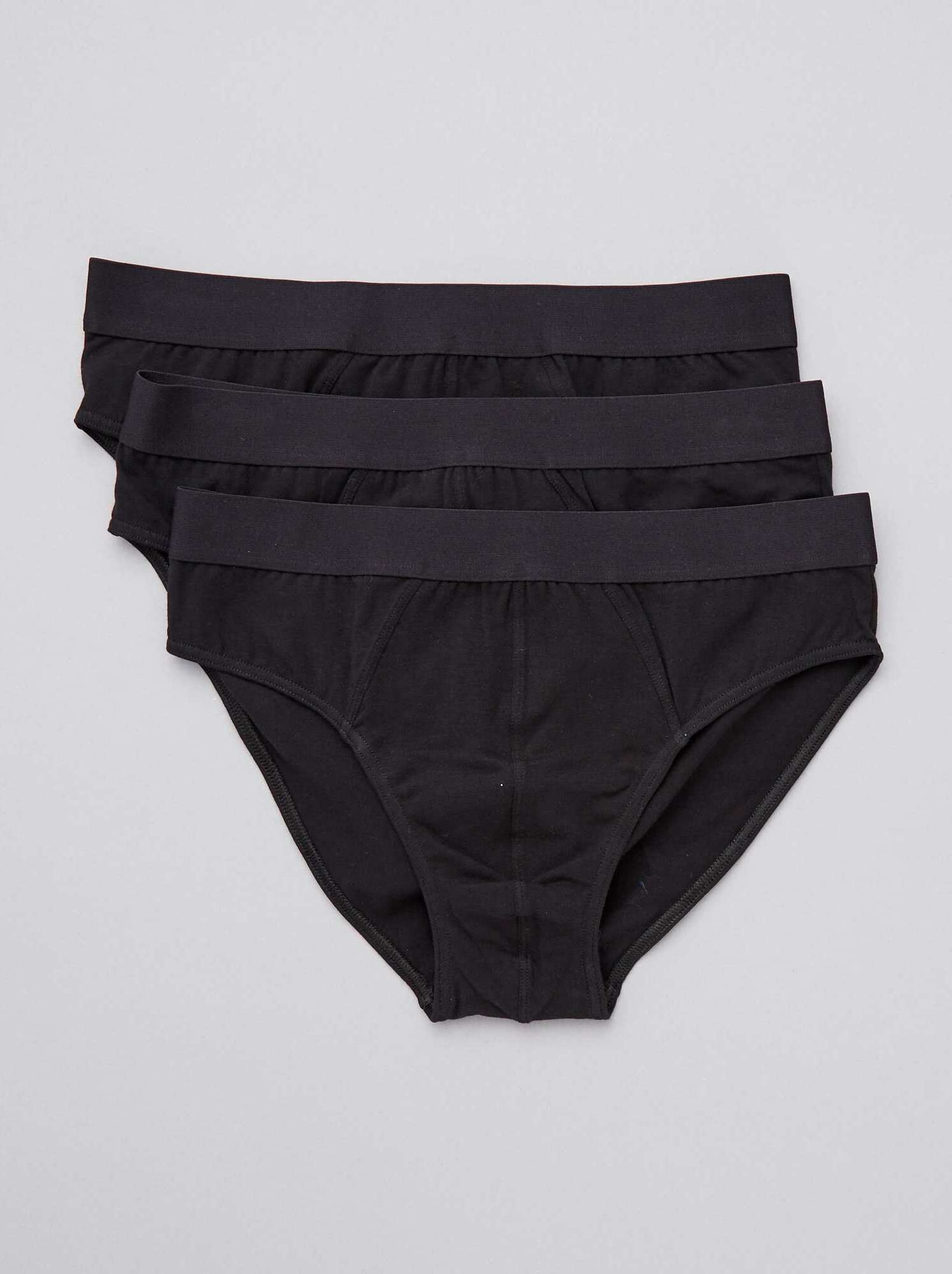 Lot de 3 slips unis - noir