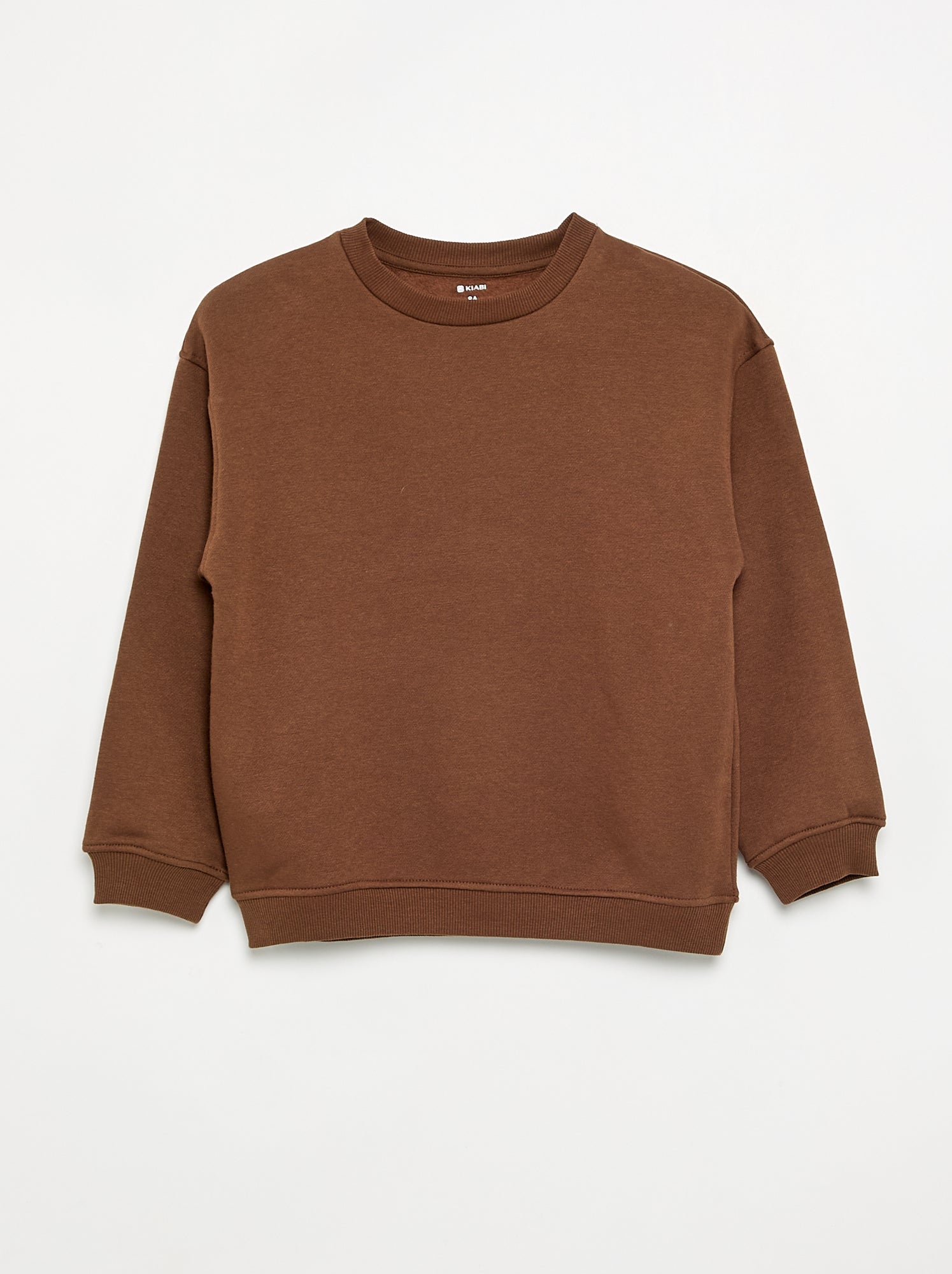 Lot de 3 sweats en polaire à manches longues - Marron