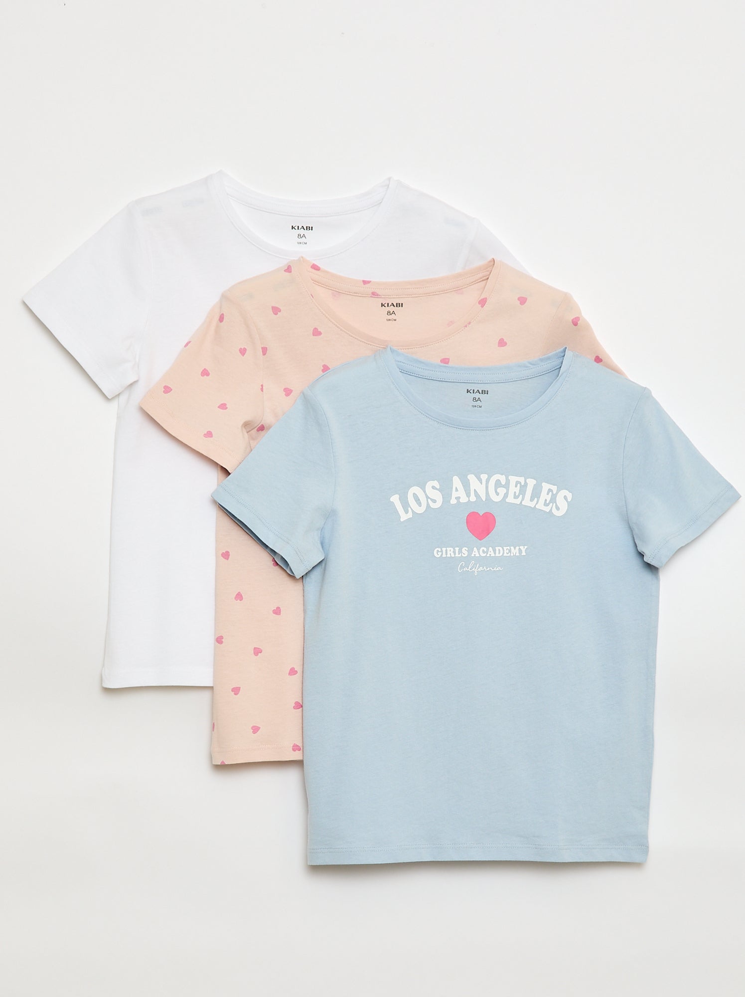 Lot de 3 t-shirts à manches courtes - Bleu