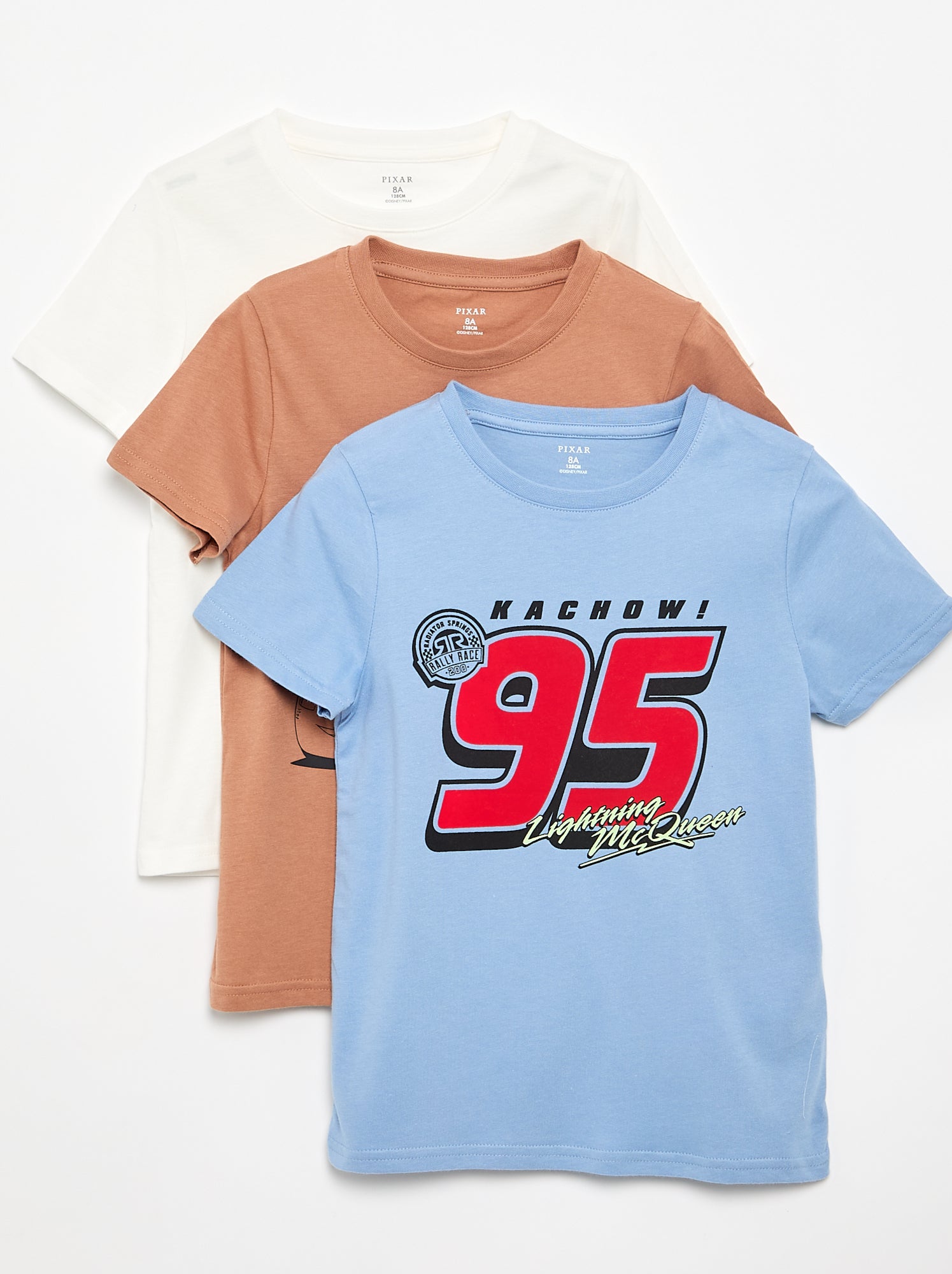 Lot de 3 T-shirts 'Disney' à manches courtes - Marron