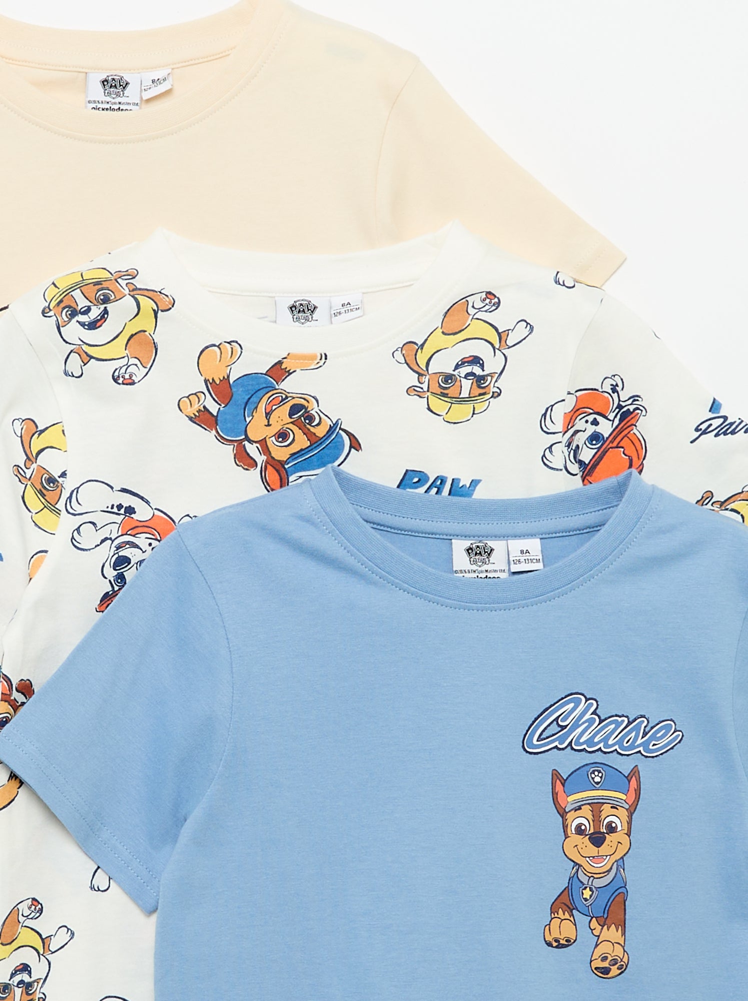 Lot de 3 T-shirts 'Pat' Patrouille' à manches courtes - Bleu