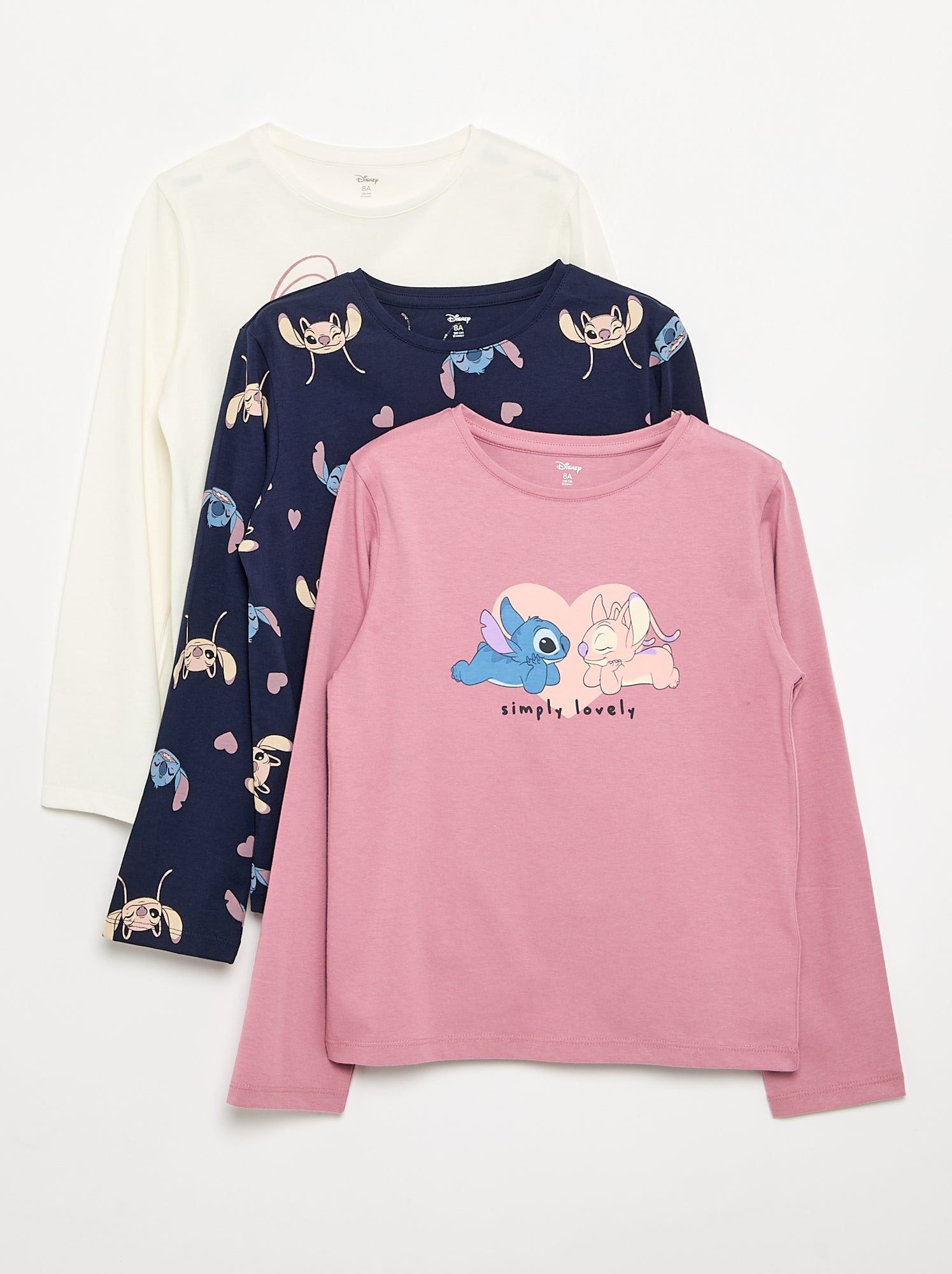 Lot de 3 tee-shirts 'Minnie' - Rose