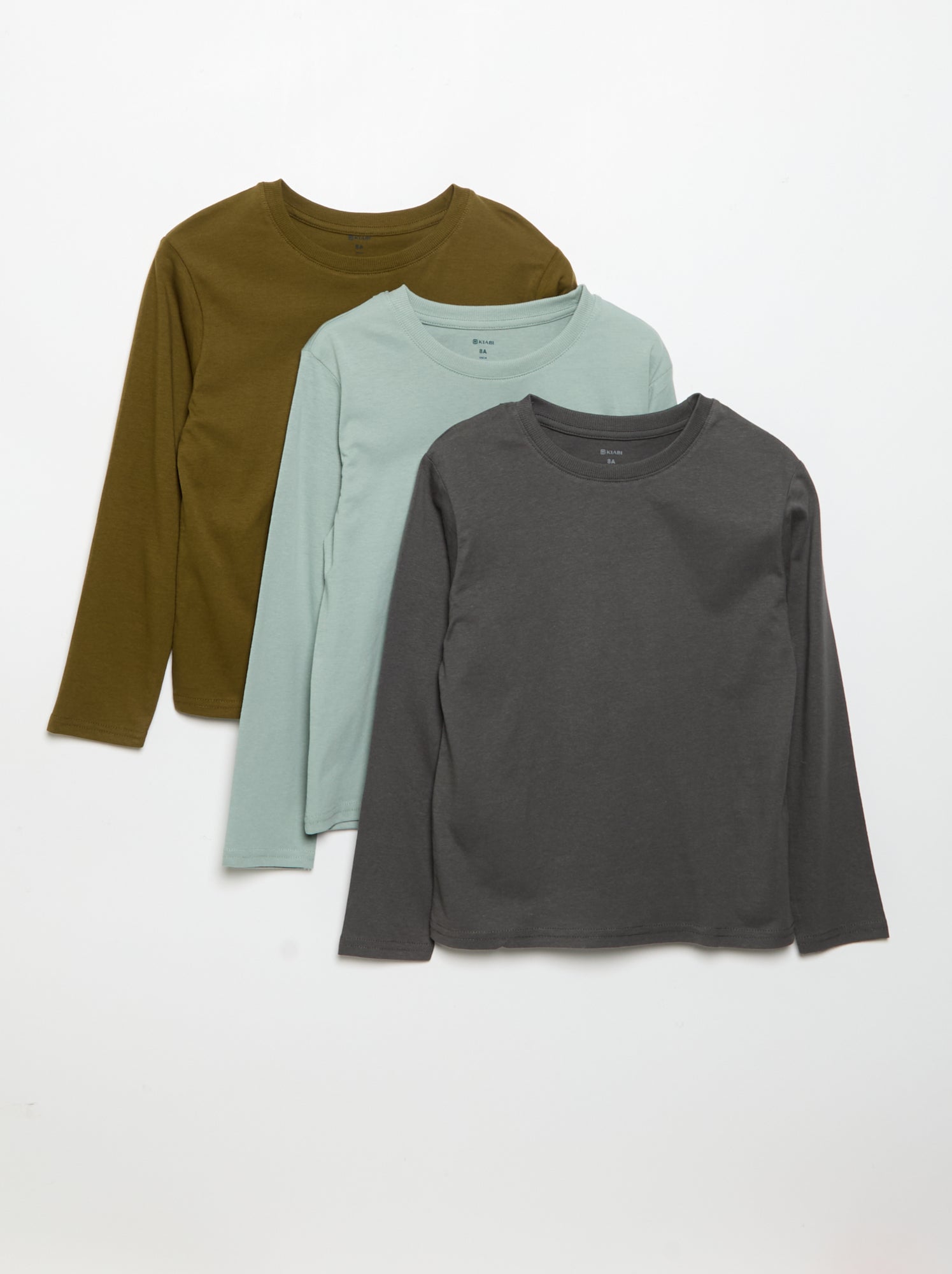 Lot de 3 tee-shirts unis - Vert