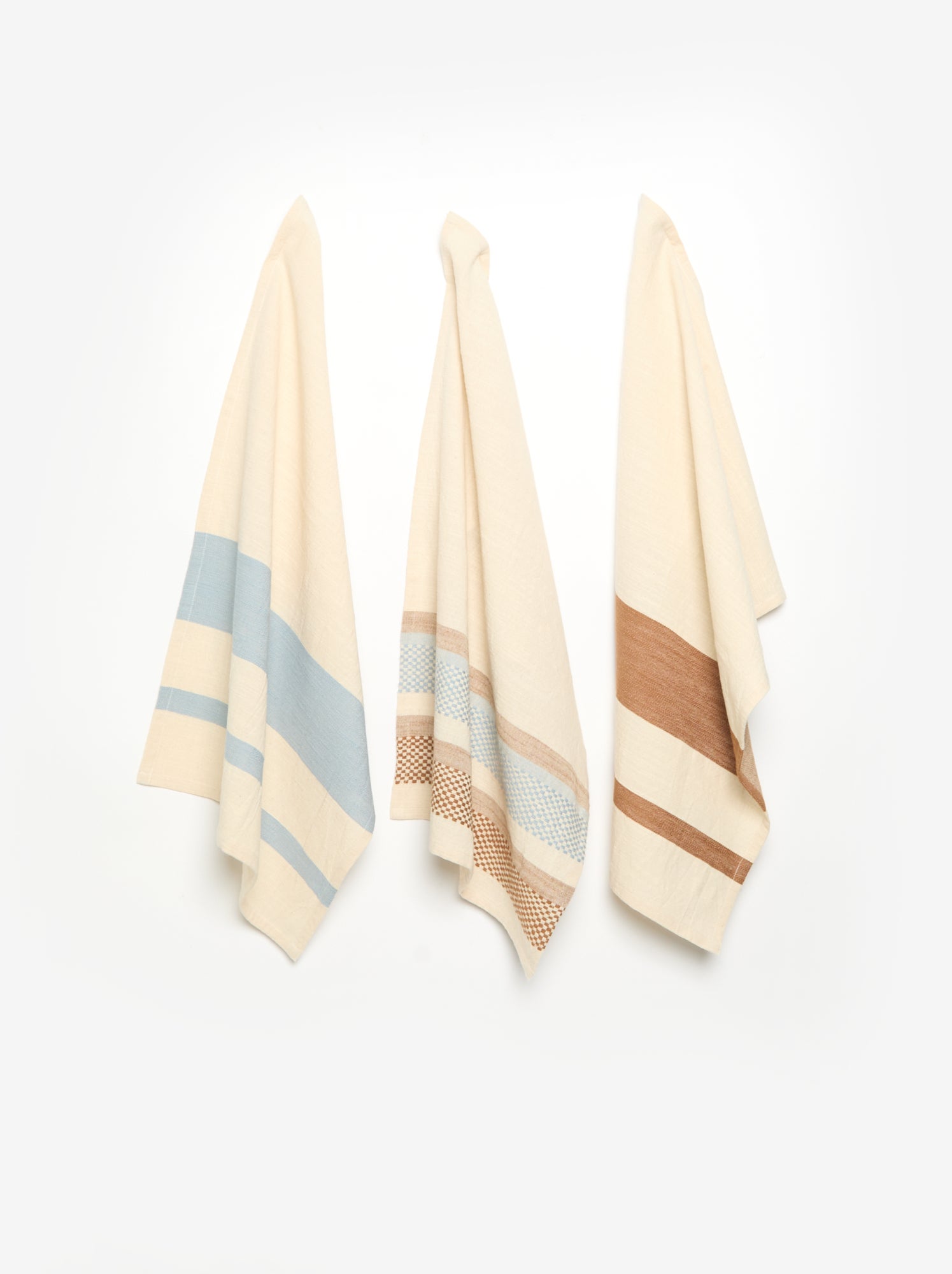 Lot de 3 torchons imprimés - Bleu