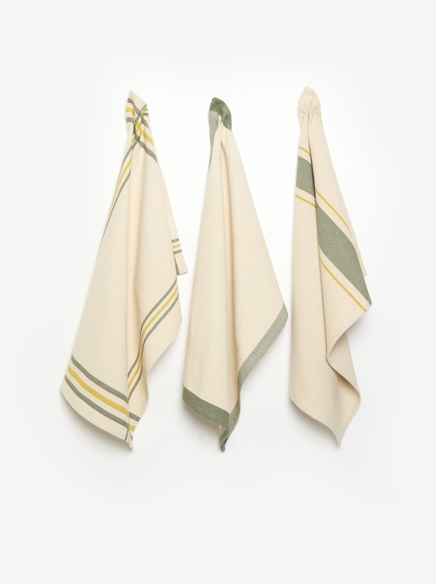 Lot de 3 torchons - Vert