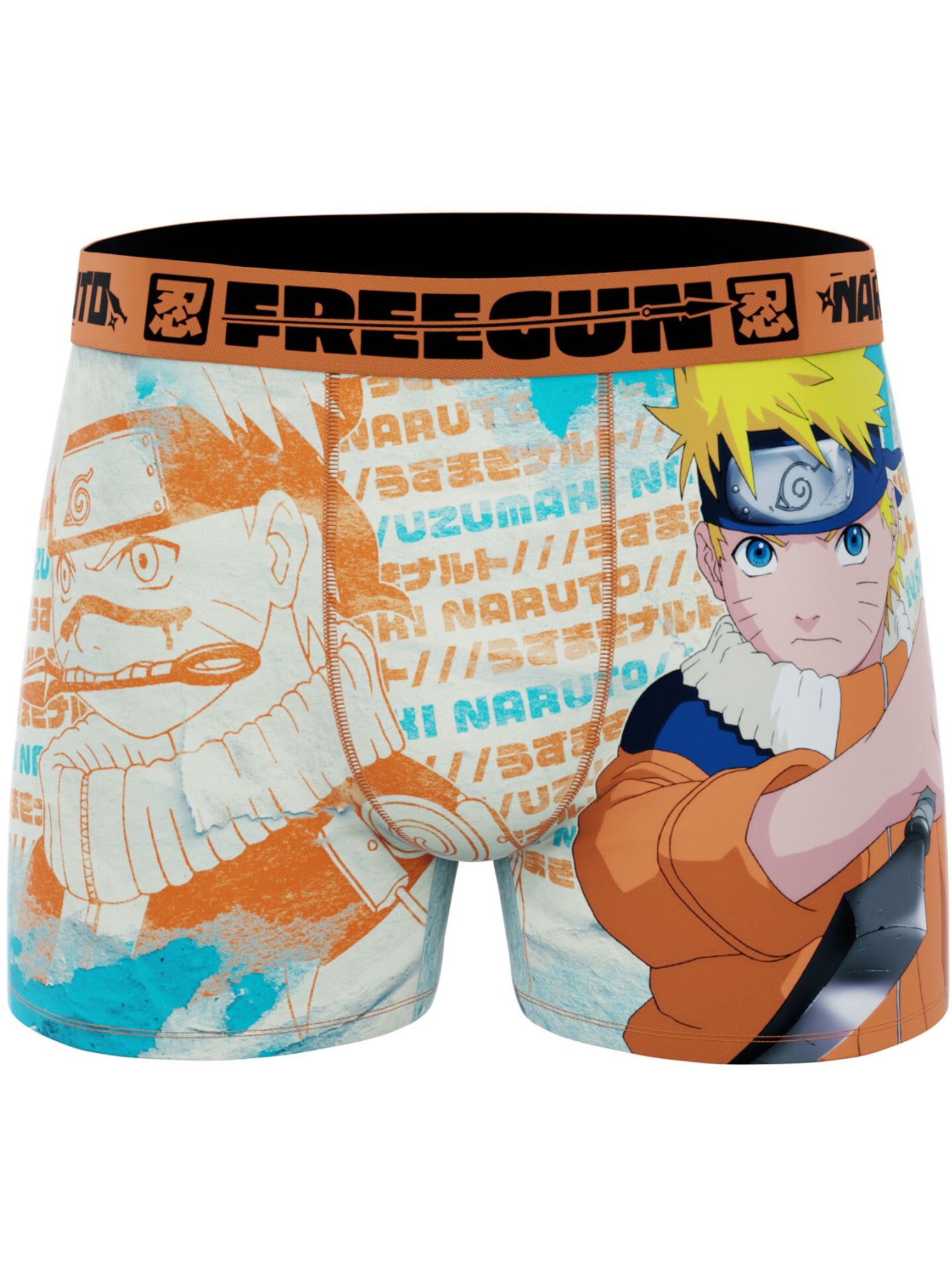 Lot de 4 boxers enfant naruto classic freegun - Bleu