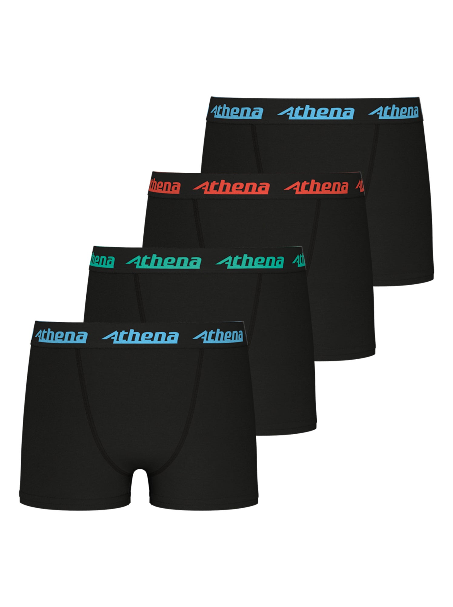 Lot de 4 boxers garçon my petit prix athena - Noir