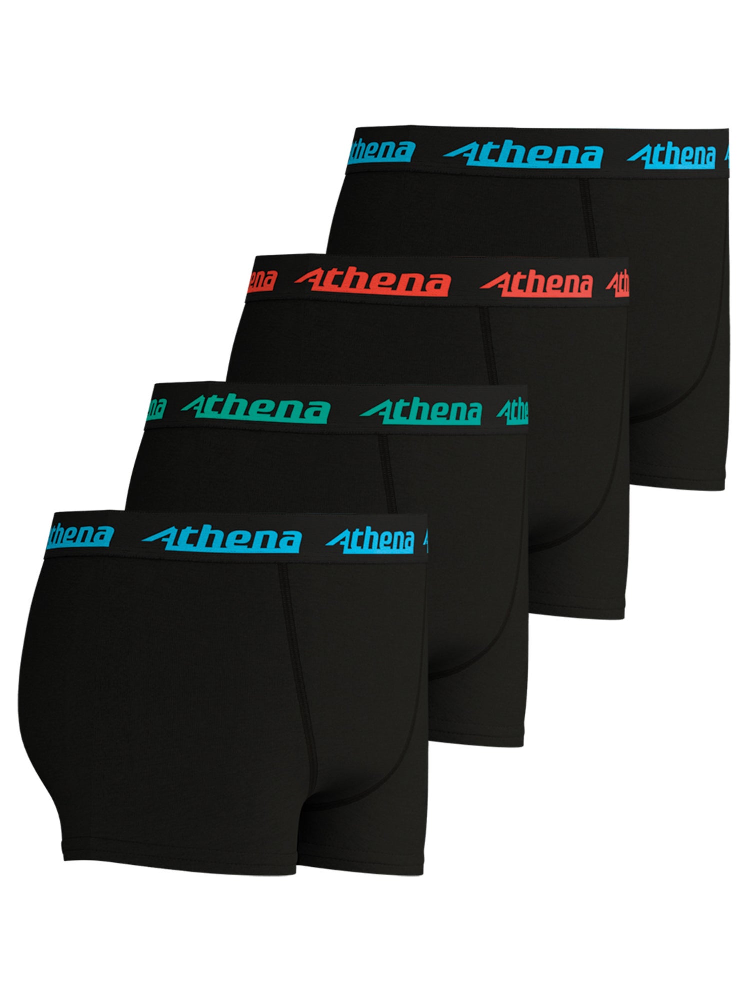 Lot de 4 boxers garçon my petit prix athena - Noir