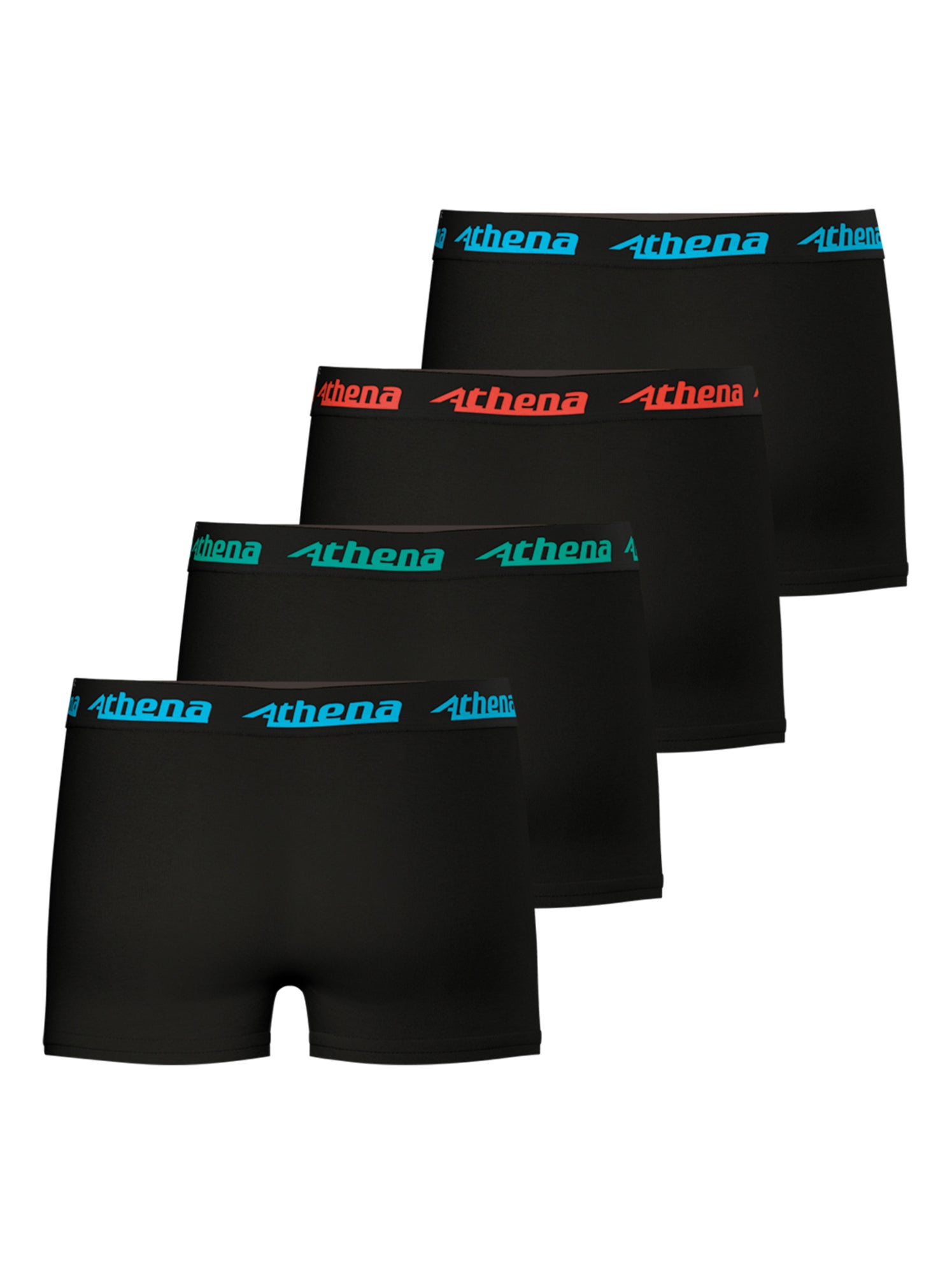 Lot de 4 boxers garçon my petit prix athena - Noir