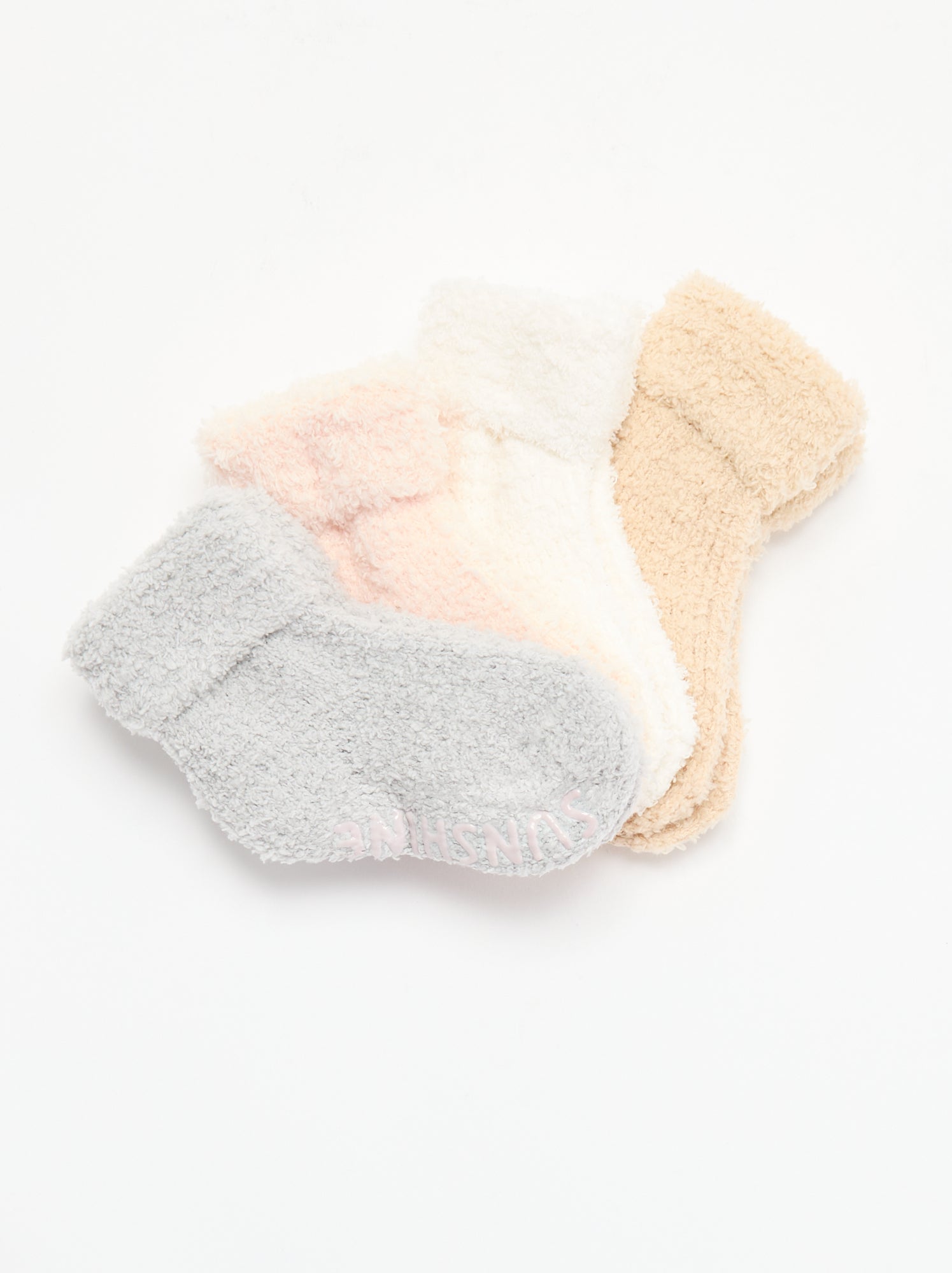 Lot de 4 paires de chaussettes - Beige