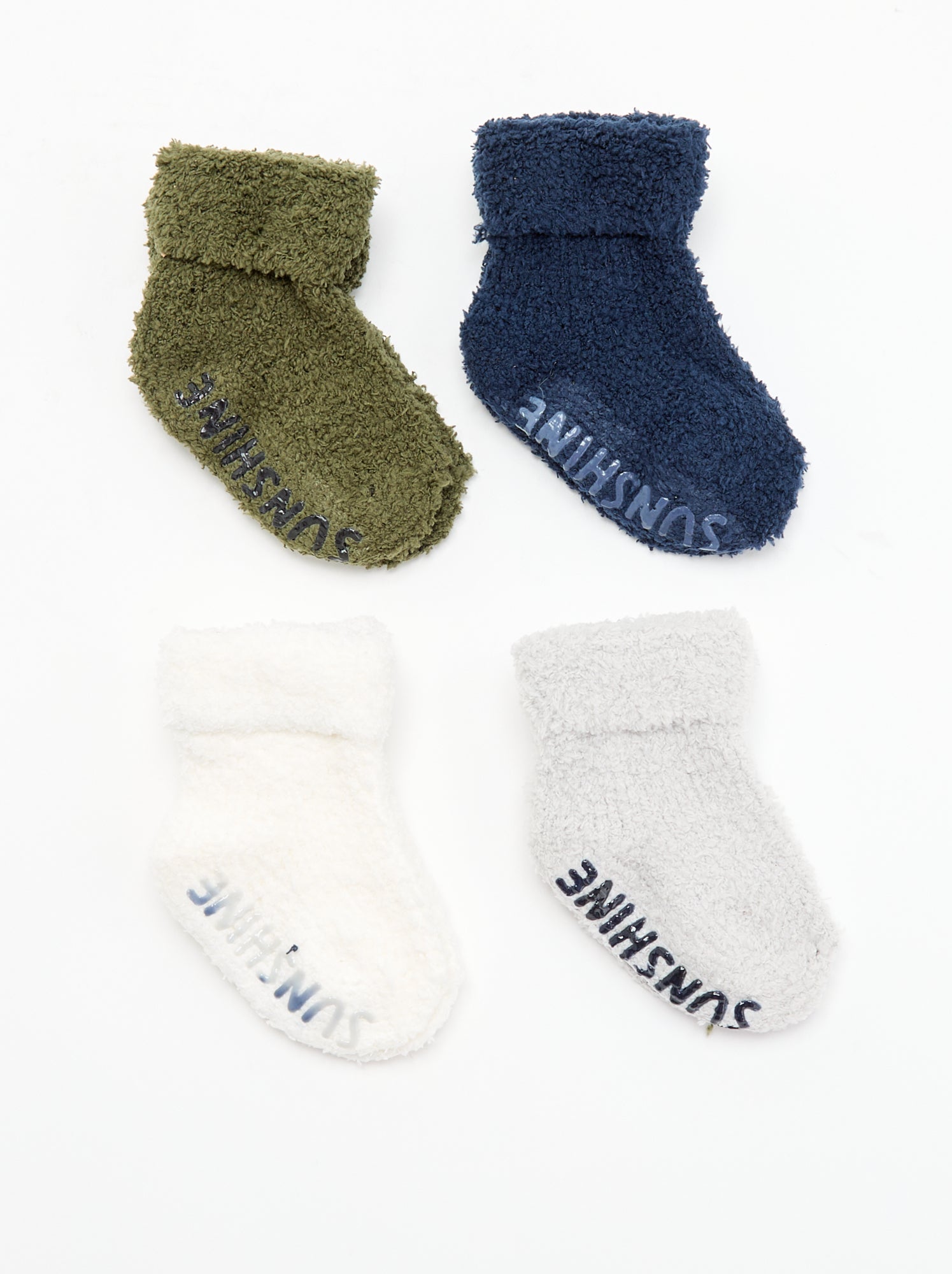 Lot de 4 paires de chaussettes - Kaki