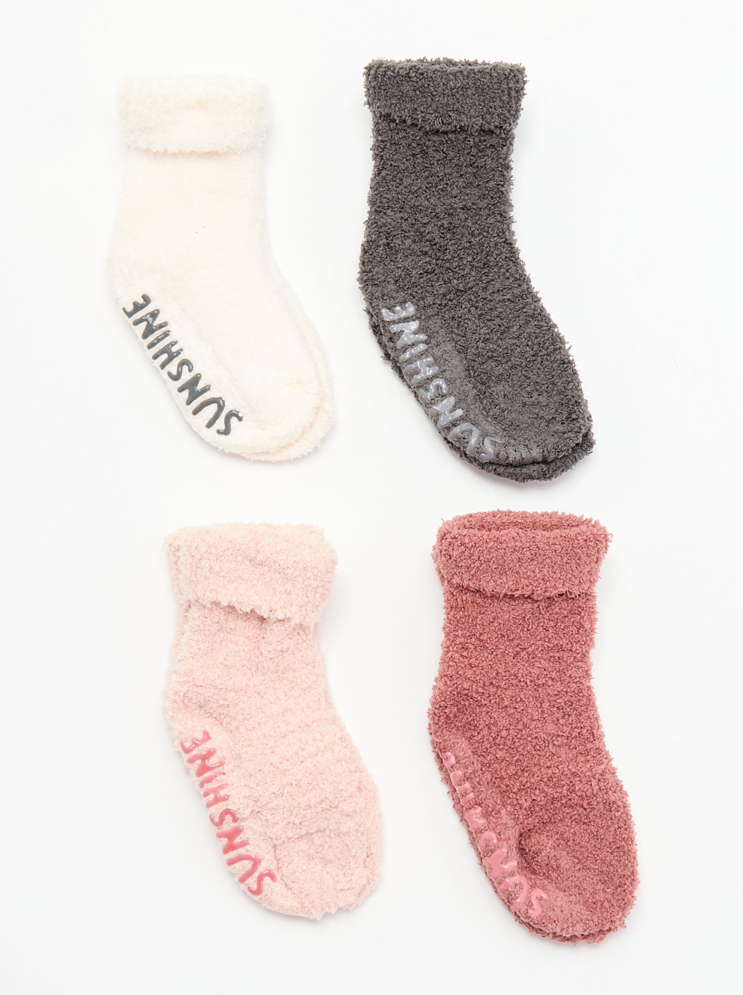 Lot de 4 paires de chaussettes - Rose