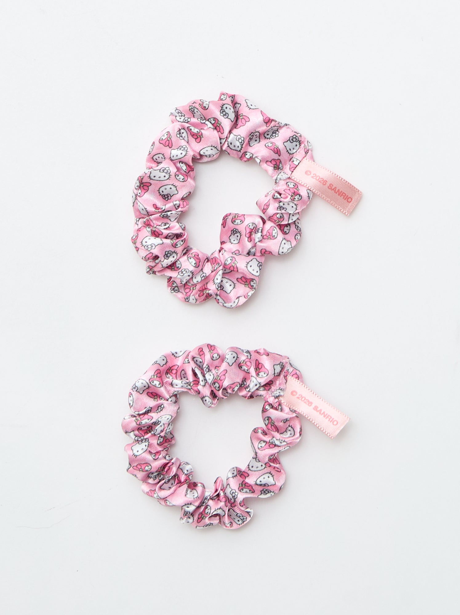 Lot de 4 pinces + 1 chouchou 'Hello Kitty' - Rose