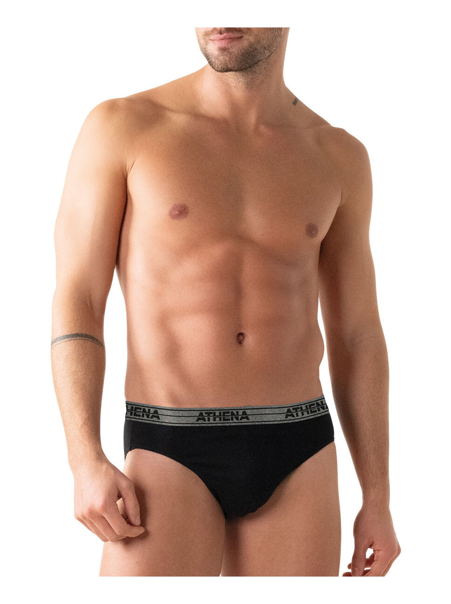 Lot de 4 slips homme ecopack basic coton athena - Multicolore