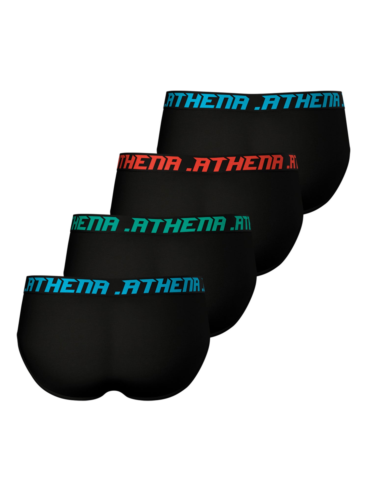 Lot de 4 slips homme my petits prix athena - Noir