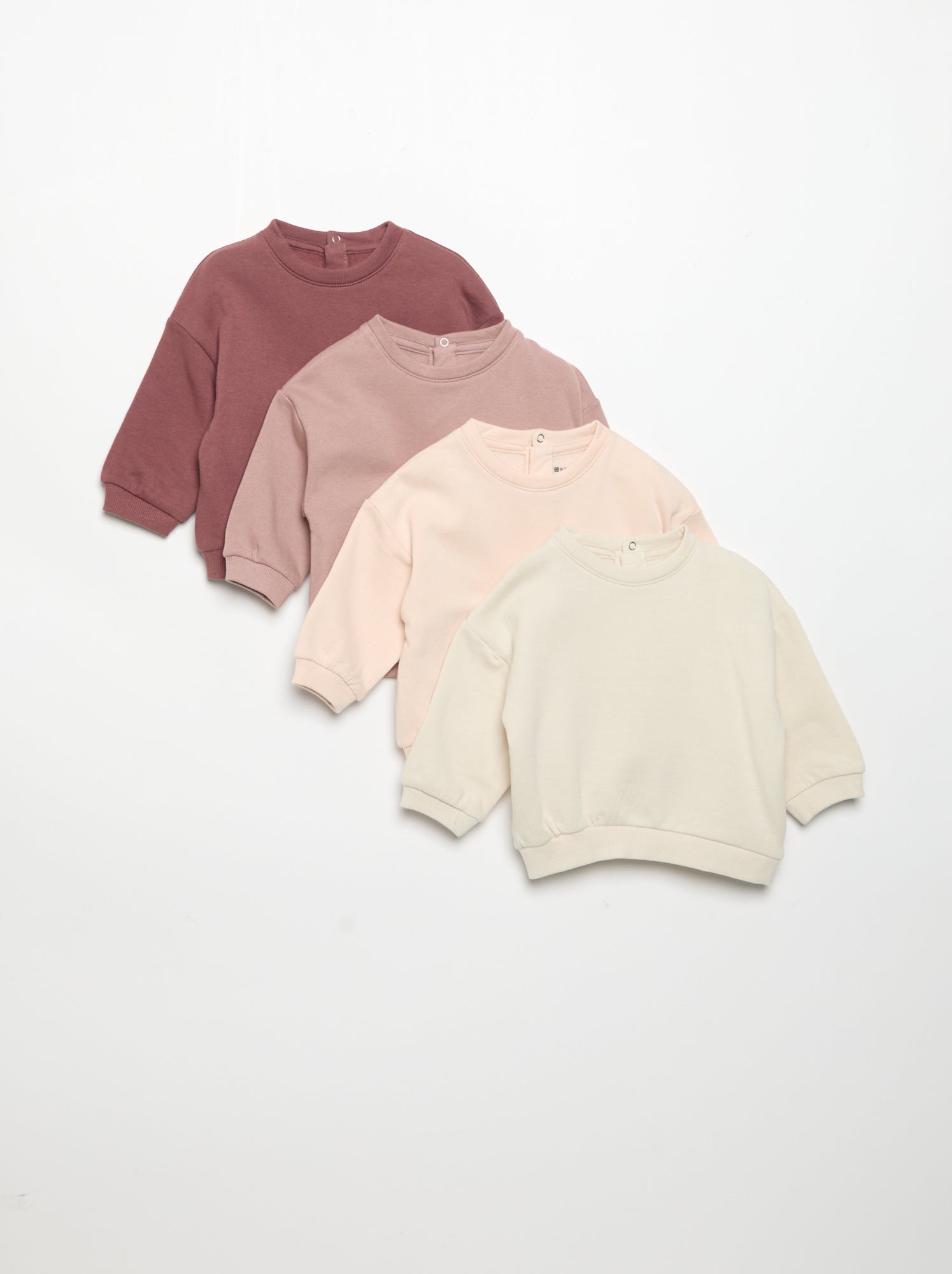 Lot de 4 sweats oversize - Rose