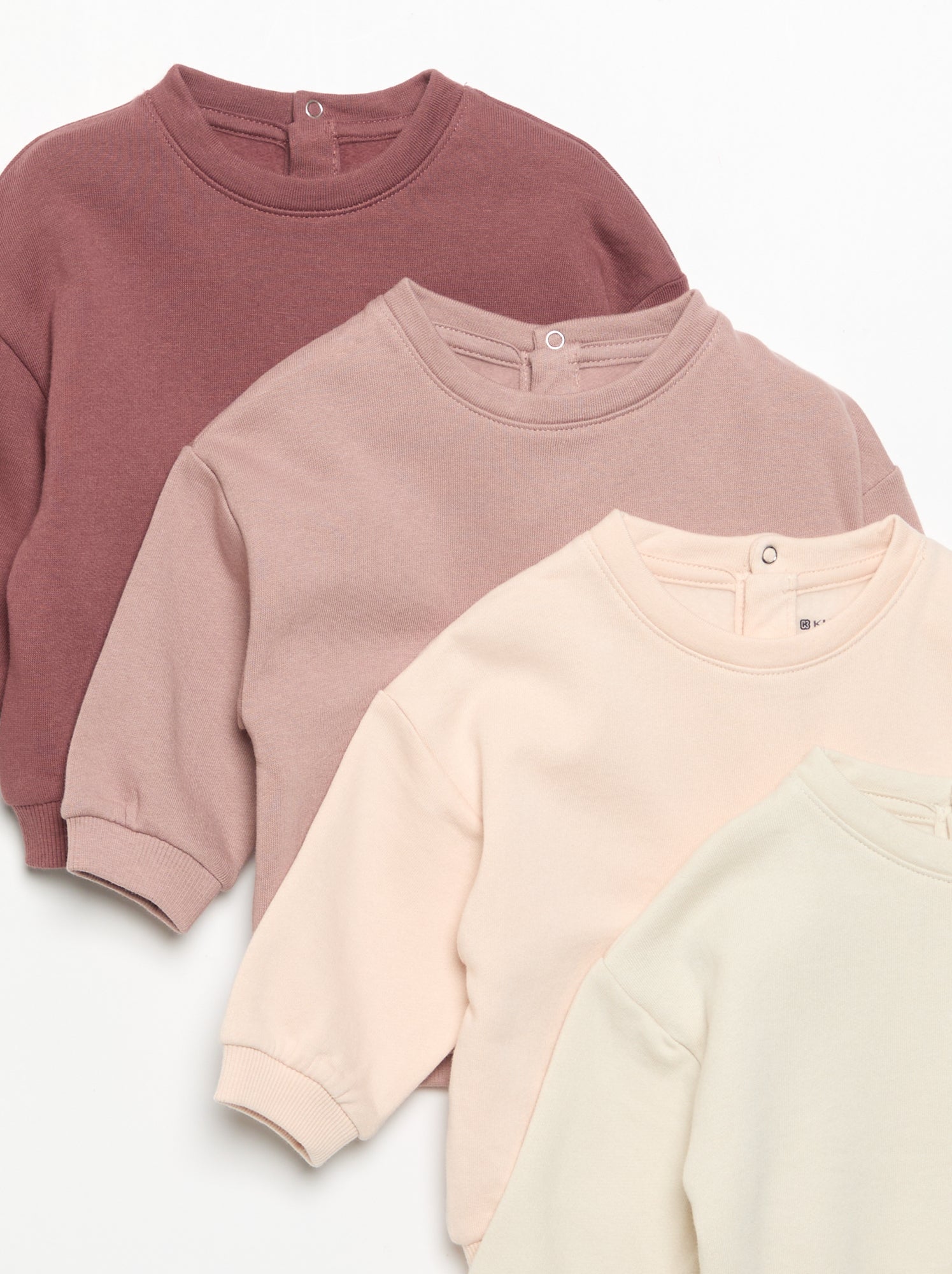 Lot de 4 sweats oversize - Rose