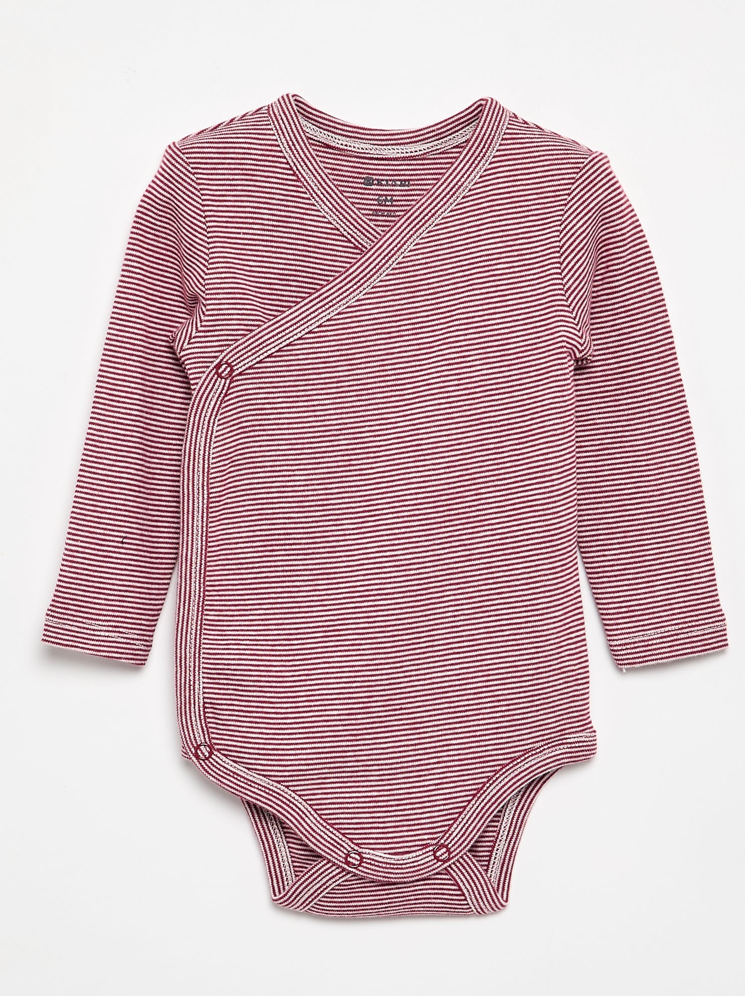 Lot de 5 bodies imprimés en coton - Rose