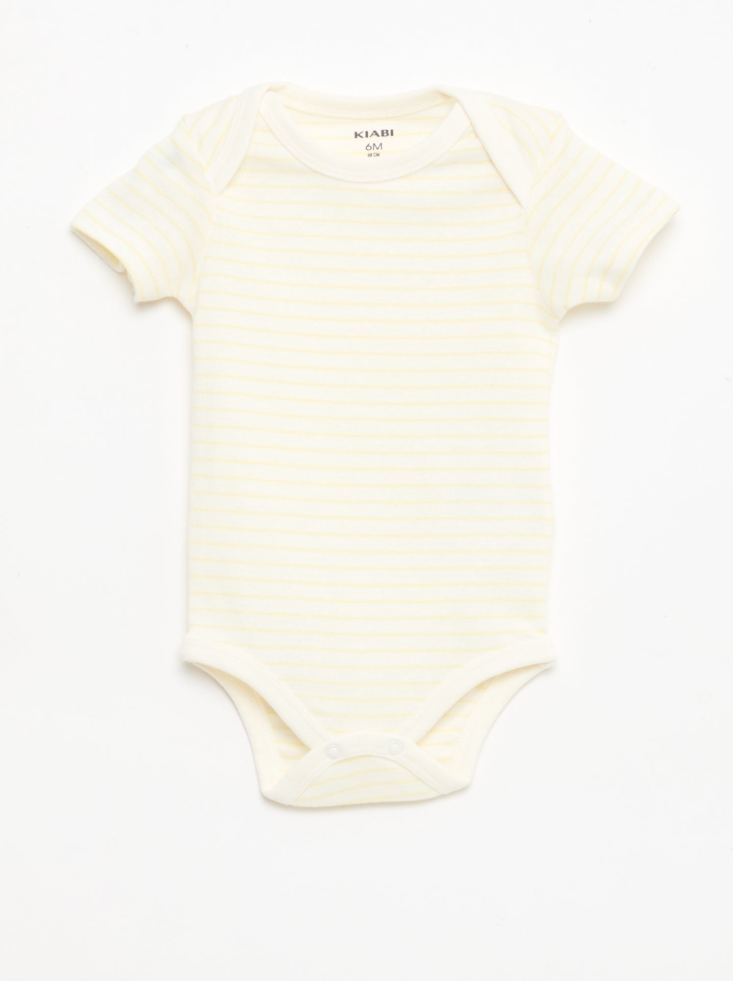 Lot de 5 bodies manches courtes en coton - Blanc