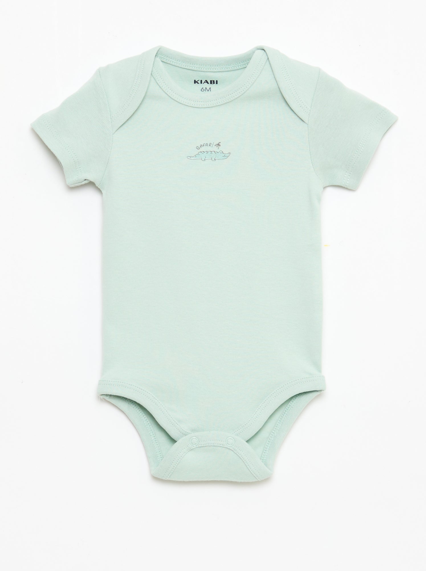 Lot de 5 bodies manches courtes en coton - Blanc