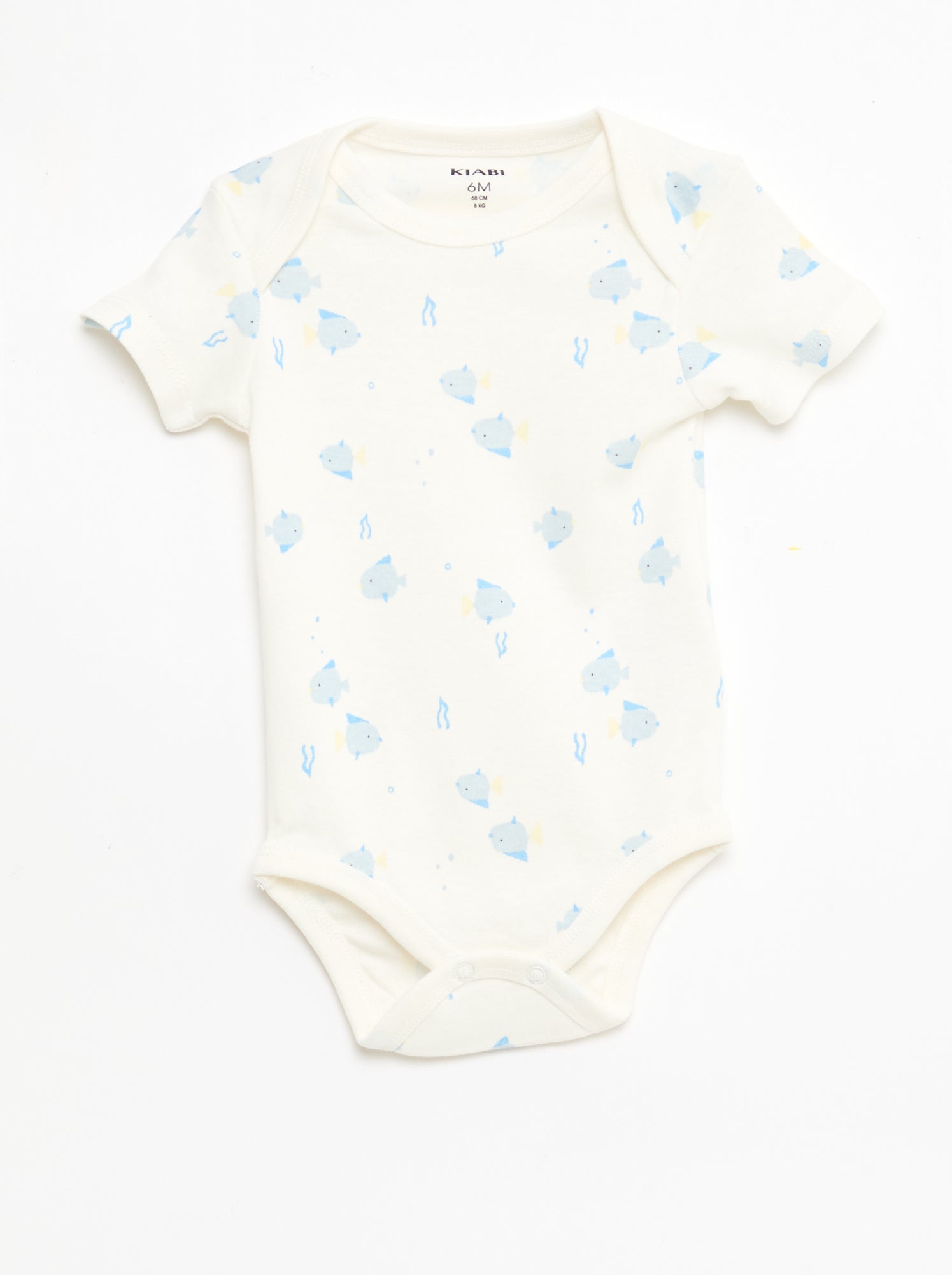Lot de 5 bodies manches courtes en coton - Bleu (FHP03_10)
