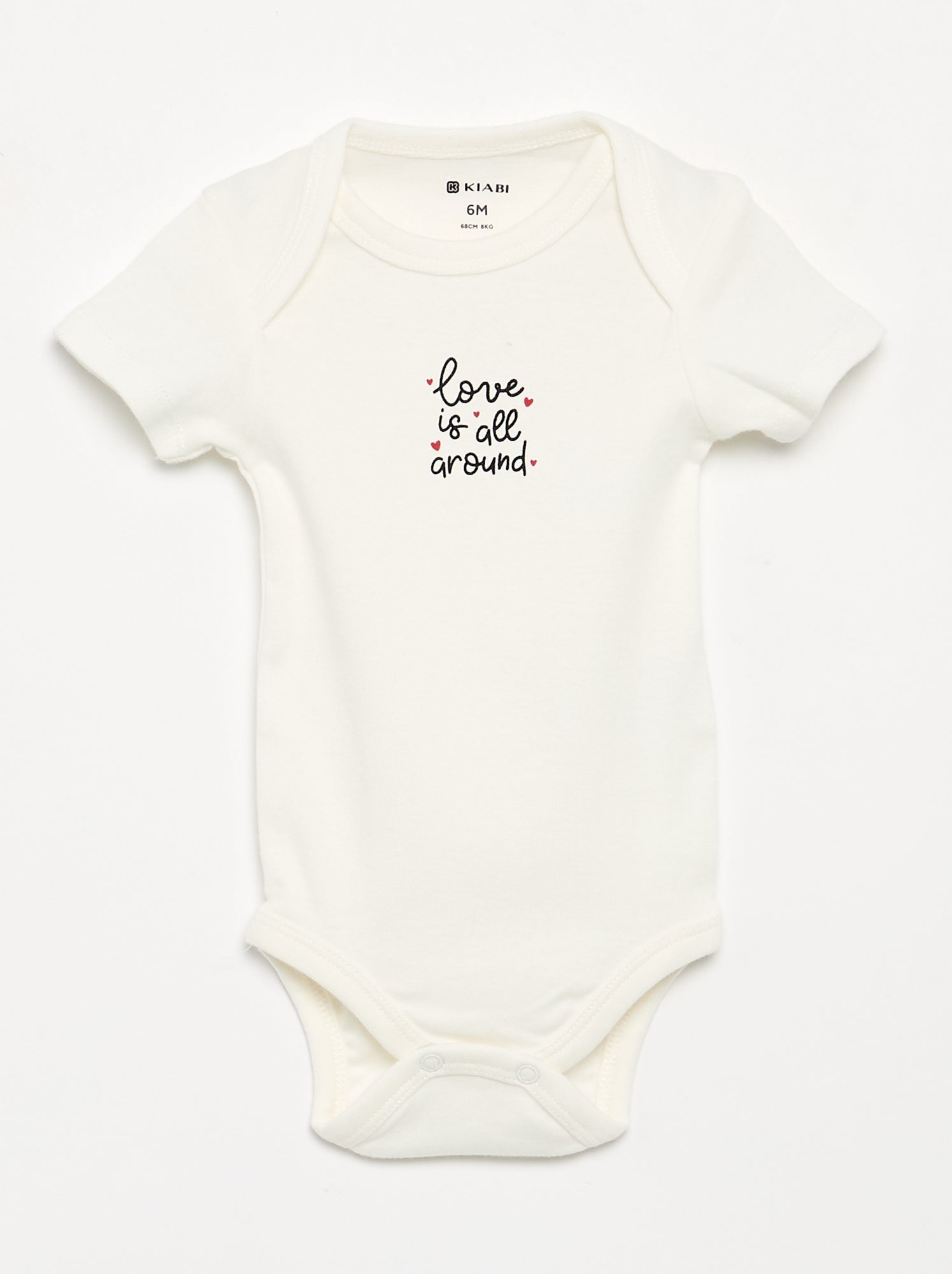 Lot de 5 bodies manches courtes en coton - Bleu (FHP03_11)