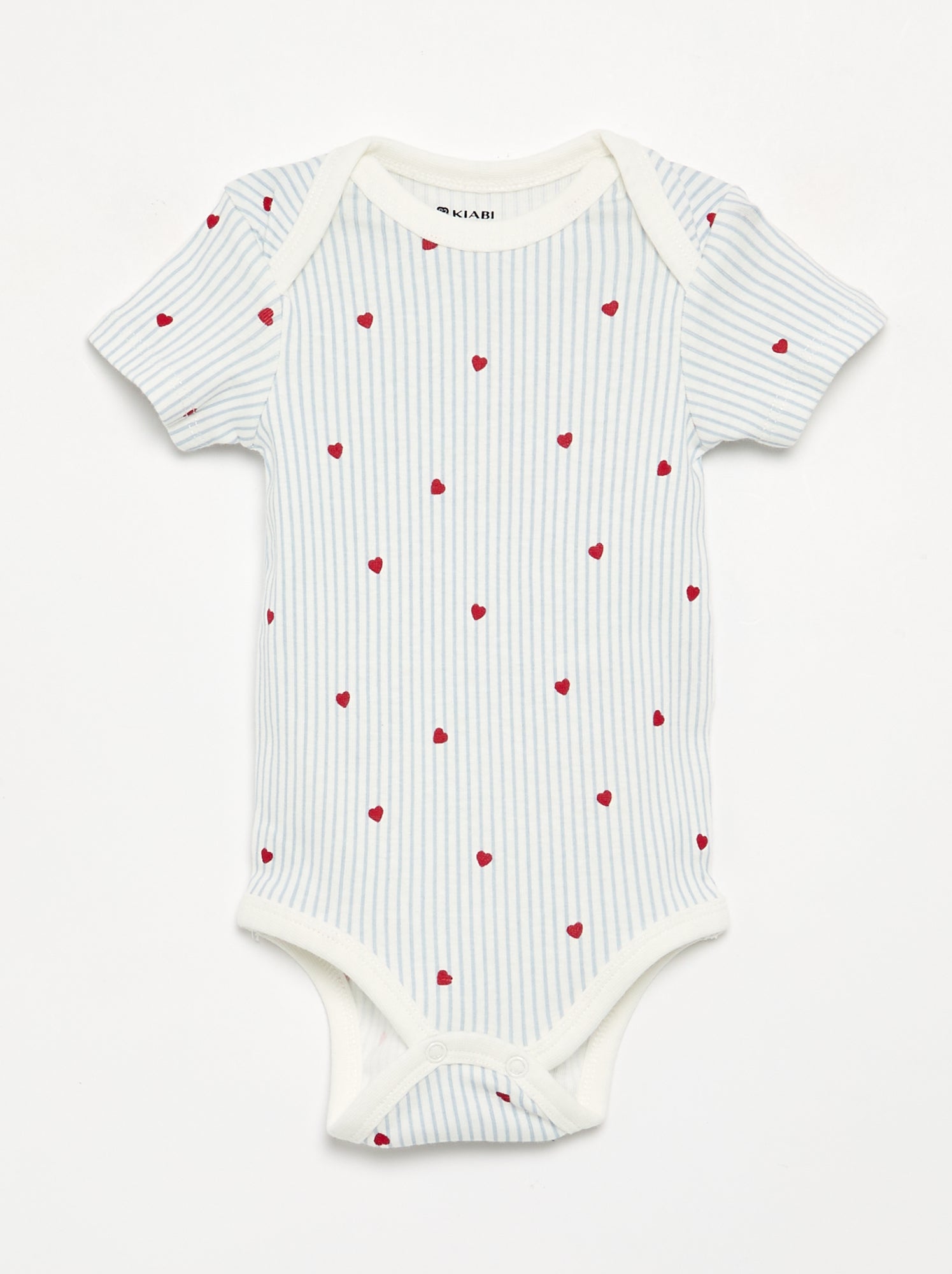 Lot de 5 bodies manches courtes en coton - Bleu (FHP03_11)