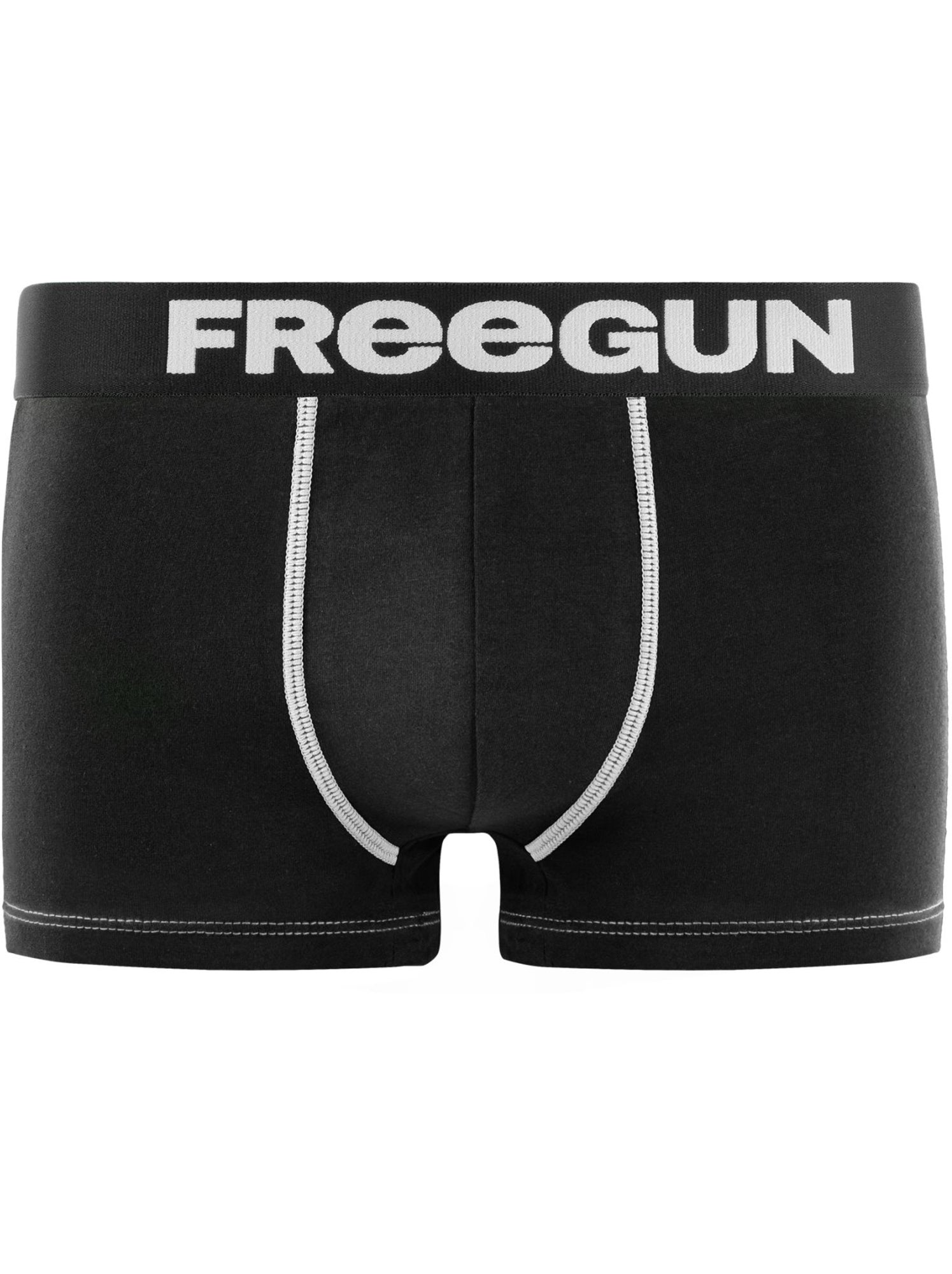 Lot de 5 boxers garçon uni freegun - Noir