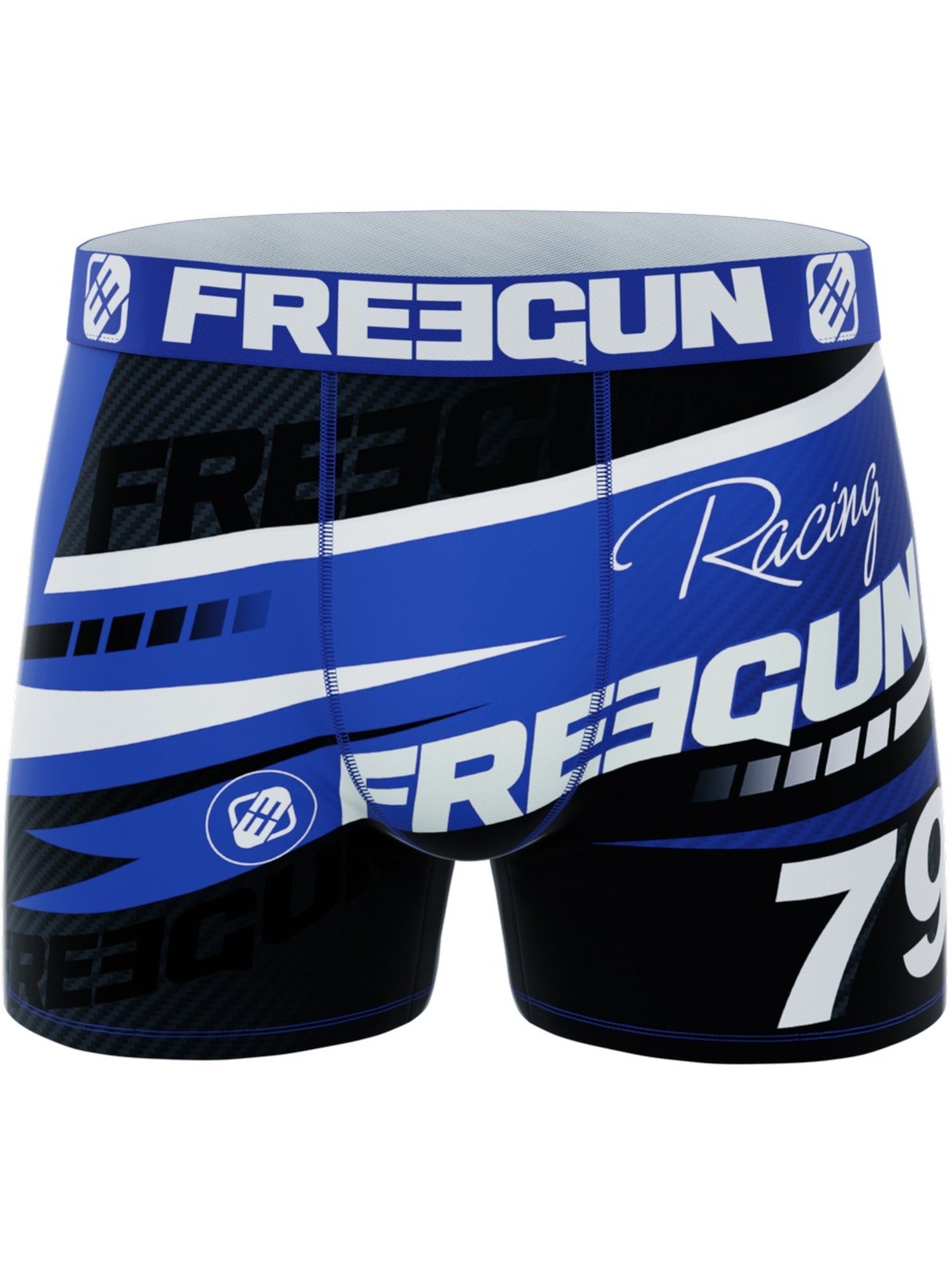Lot de 5 boxers microfibre homme racing freegun - Orange