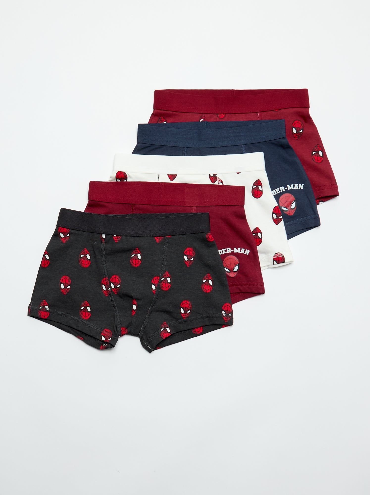 Lot de 5 boxers 'Spiderman' - Noir
