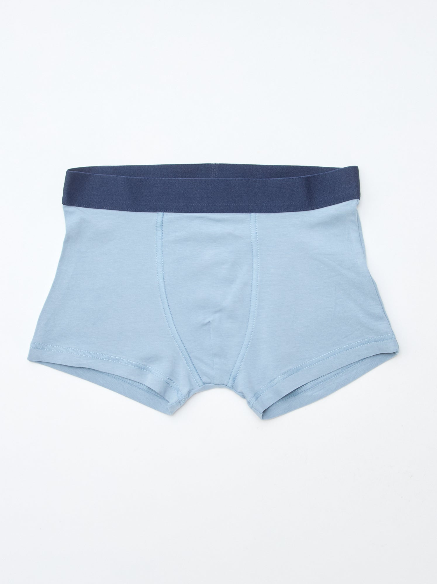 Lot de 5 boxers unis ou imprimés - Bleu (DMB69_1)