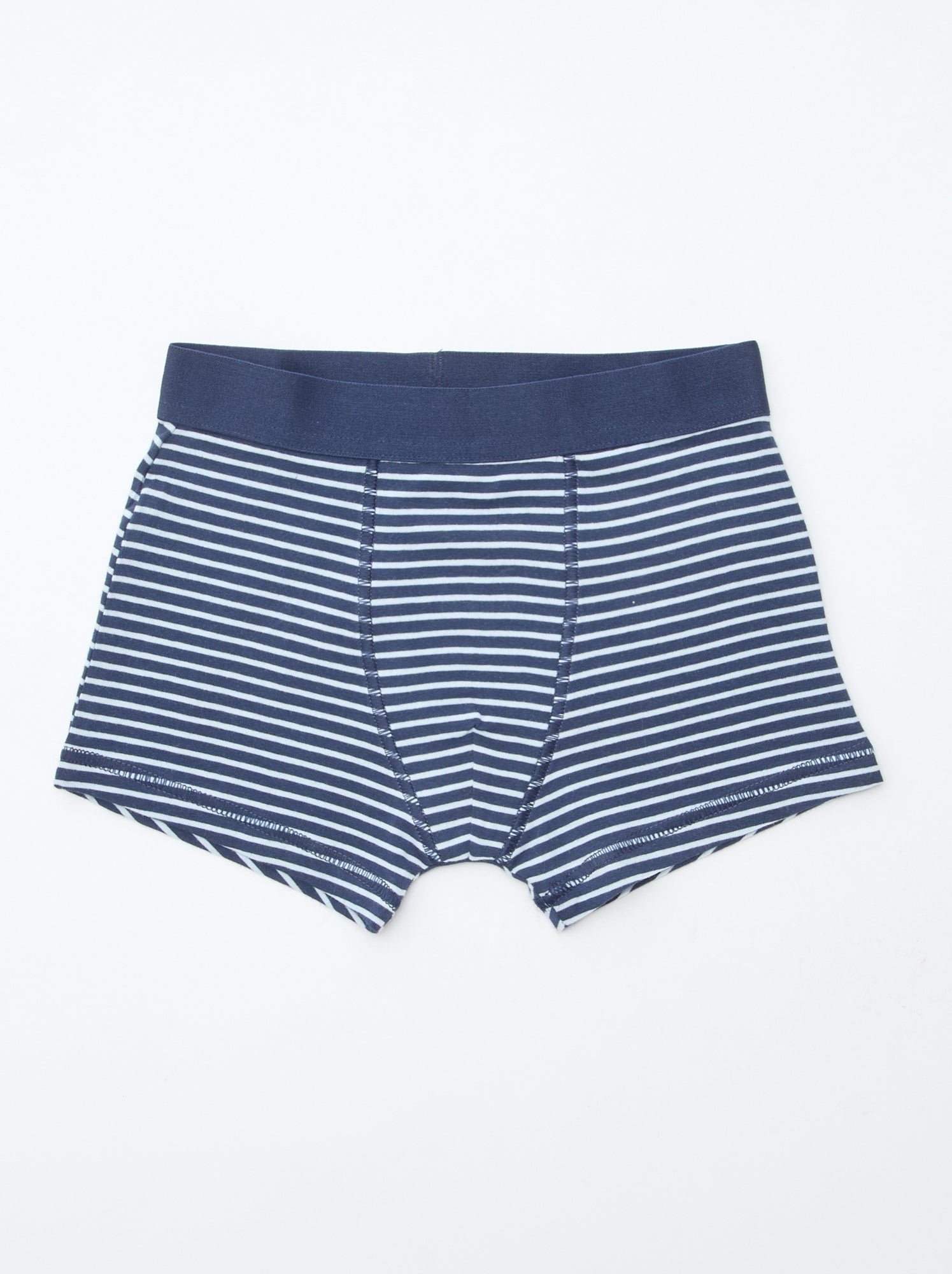 Lot de 5 boxers unis ou imprimés - Bleu (DMB69_1)