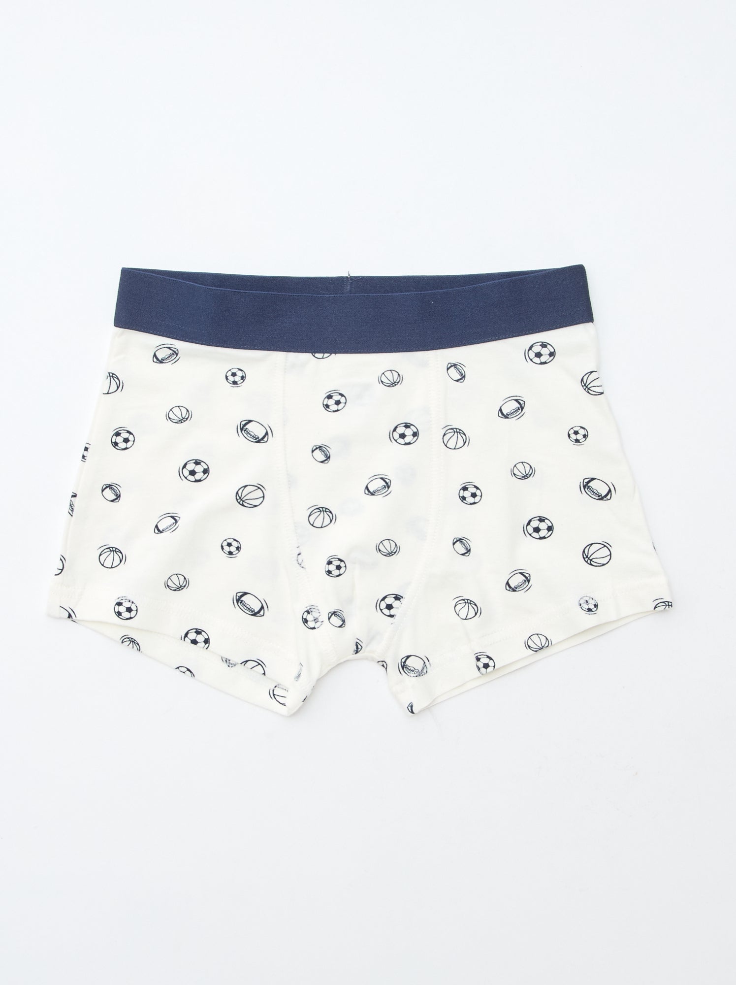 Lot de 5 boxers unis ou imprimés - Bleu (DMB69_1)