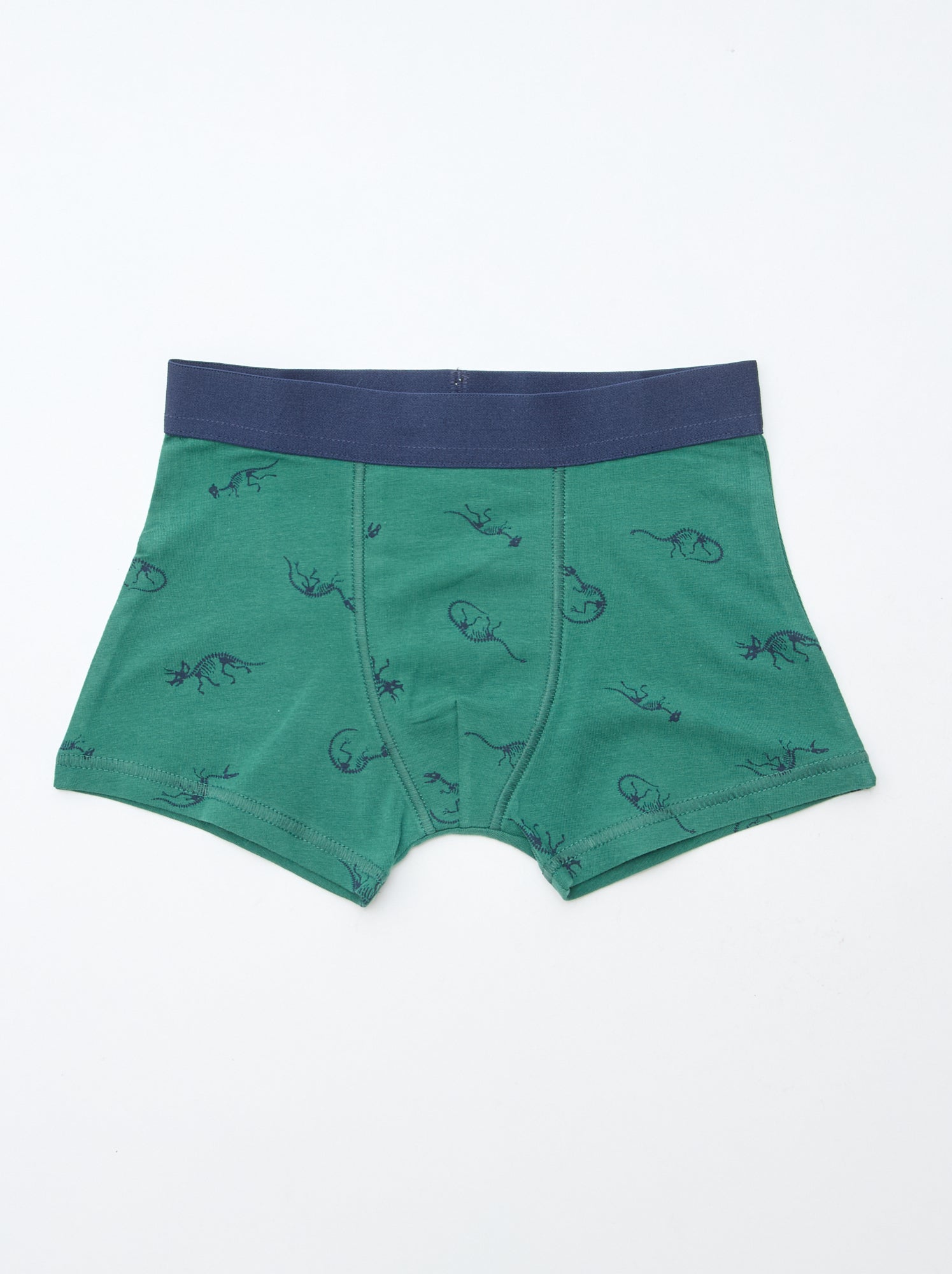 Lot de 5 boxers unis ou imprimés - Bleu (DMB69_6)