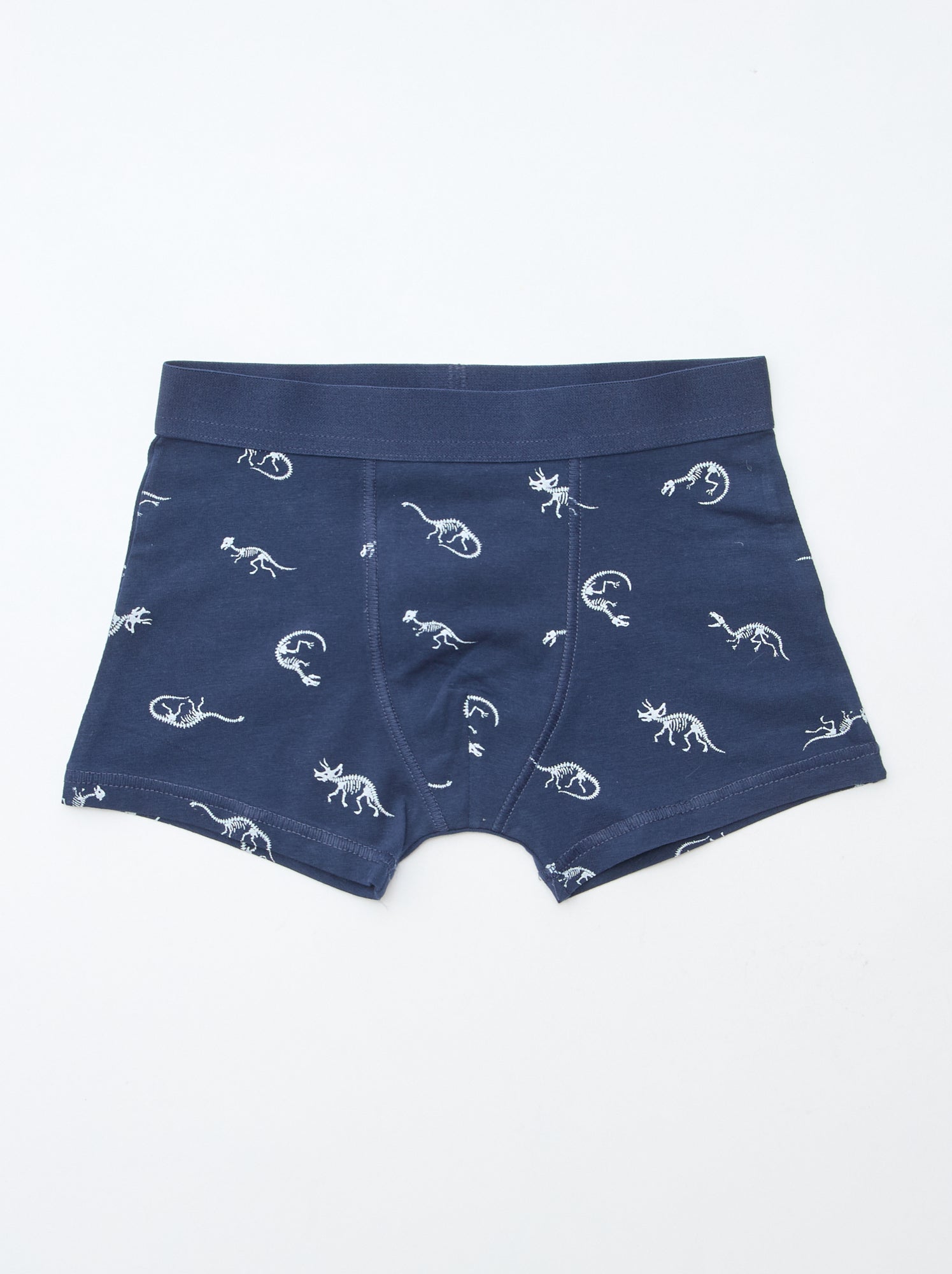 Lot de 5 boxers unis ou imprimés - Bleu (DMB69_6)