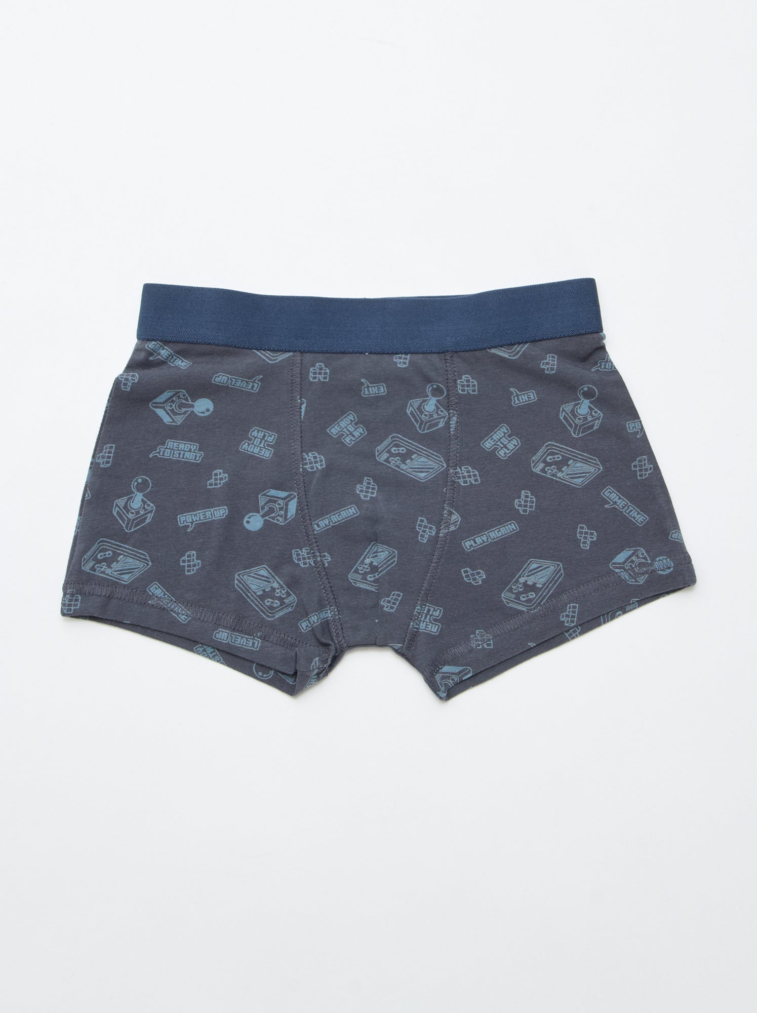 Lot de 5 boxers unis ou imprimés - Gris (DMB69_5)