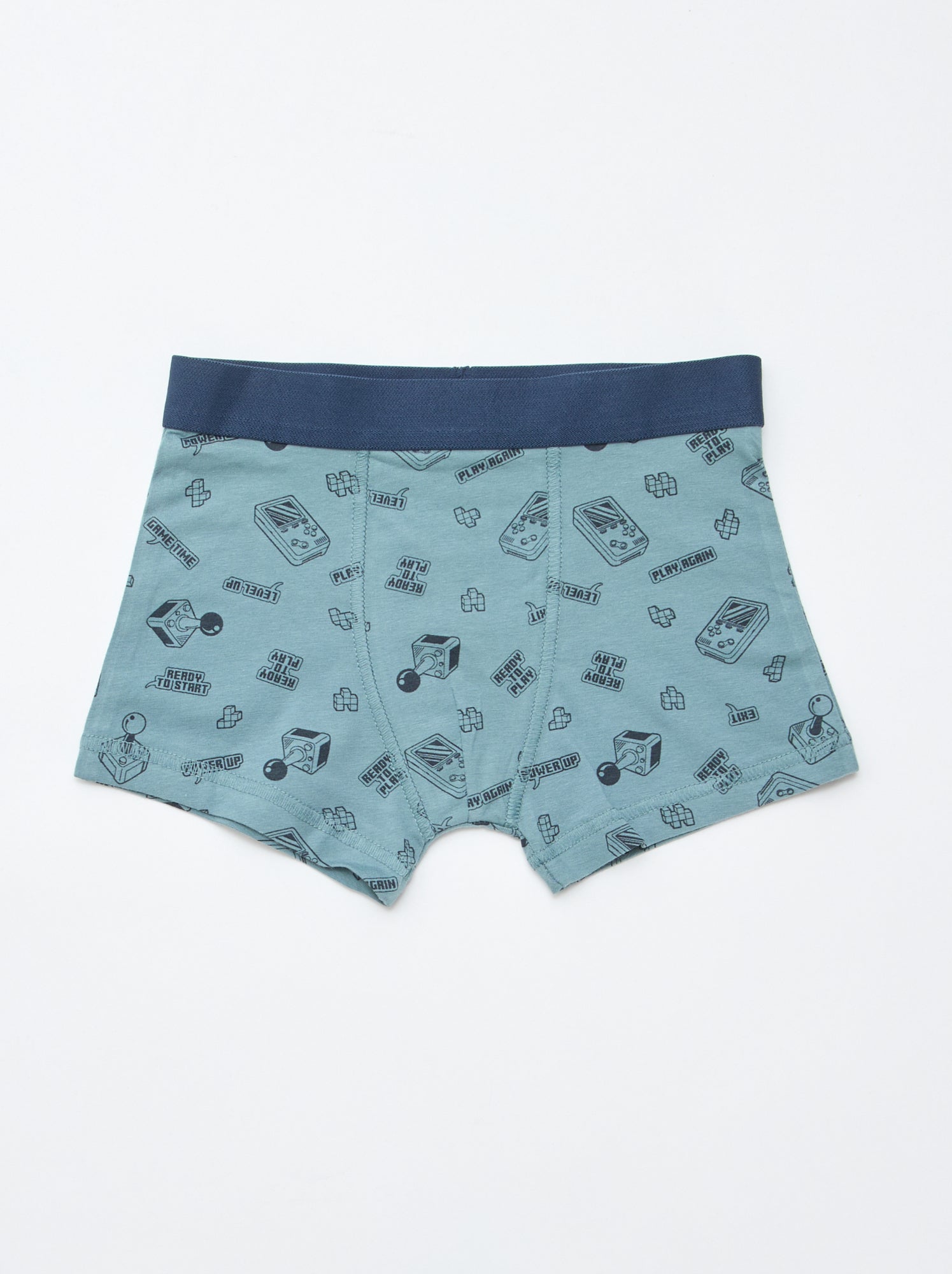 Lot de 5 boxers unis ou imprimés - Gris (DMB69_5)