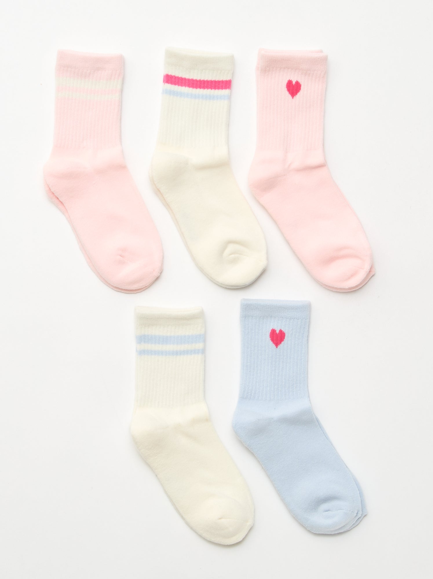 Lot de 5 chaussettes chaudes - Rose