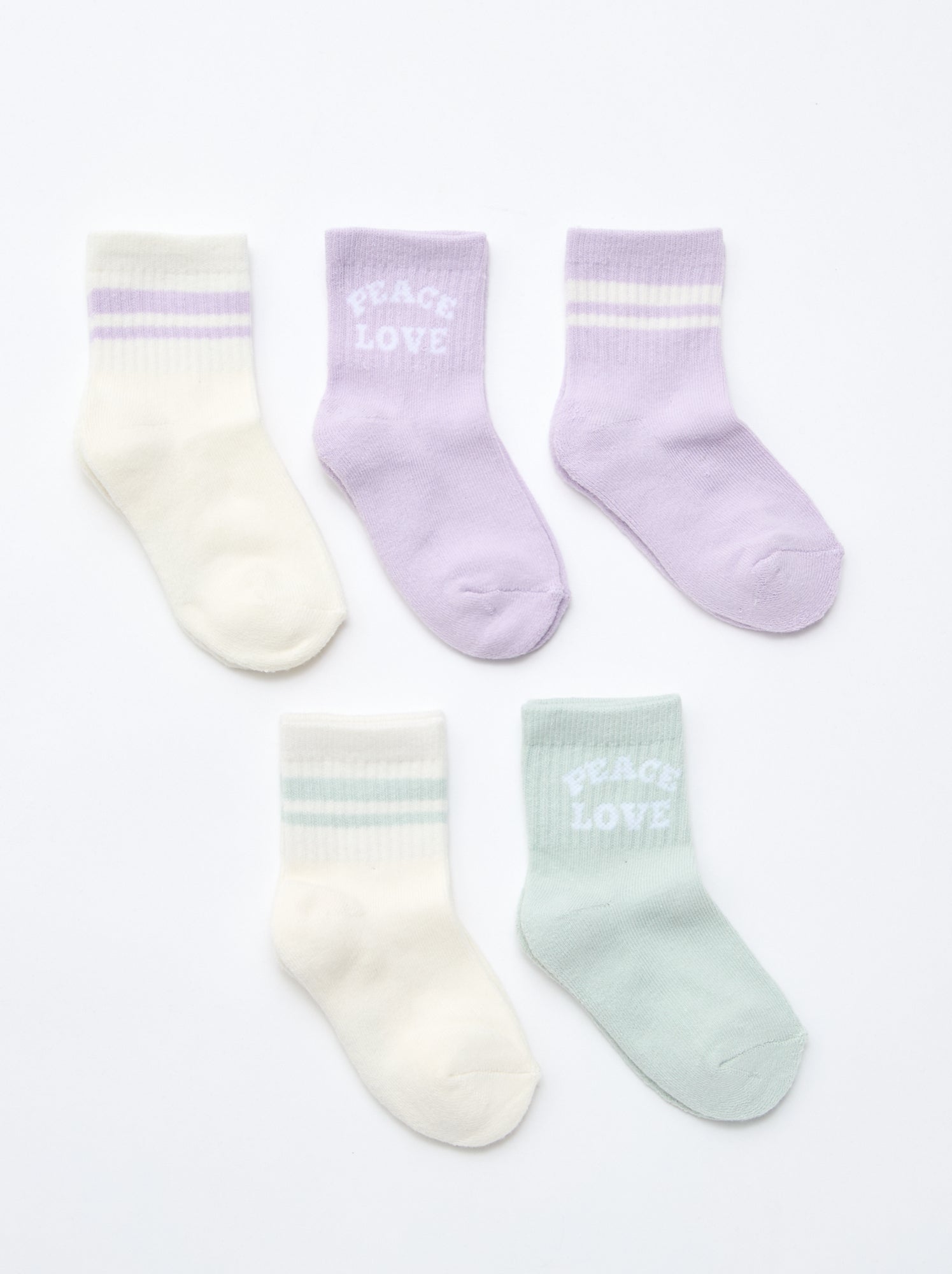 Lot de 5 chaussettes chaudes - Violet