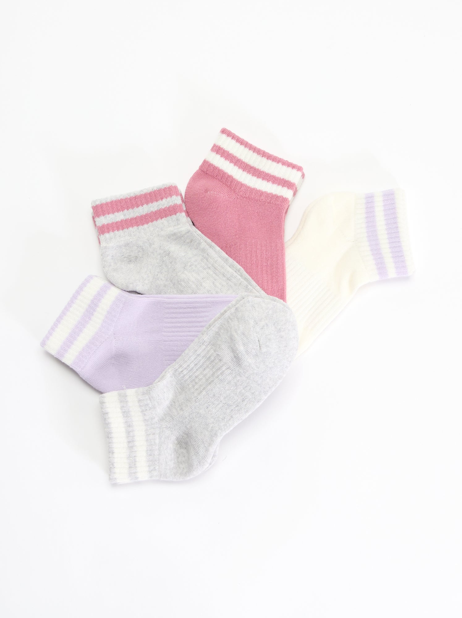 Lot de 5 chaussettes de sport - Rose