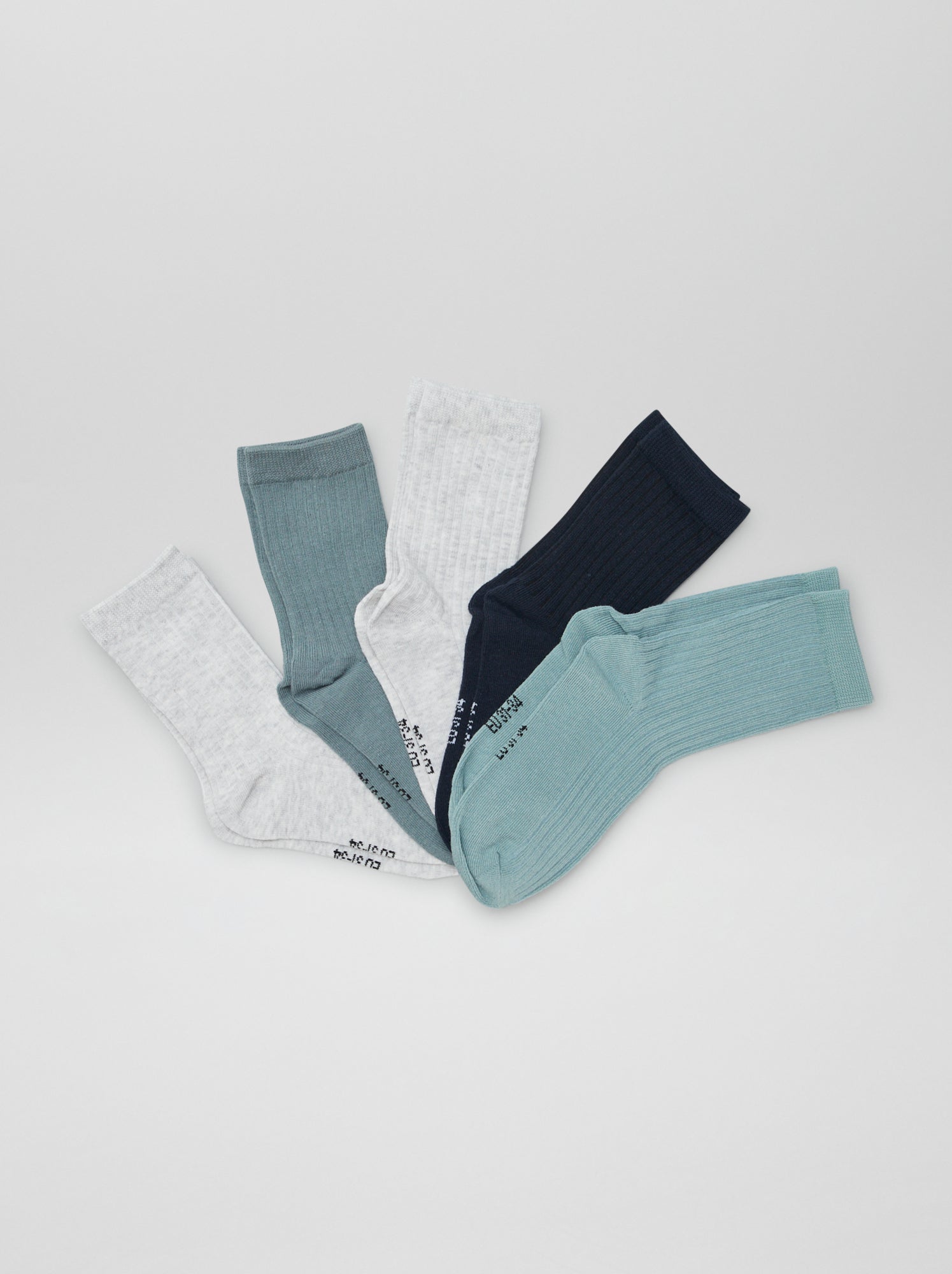 Lot de 5 chaussettes unies - Bleu
